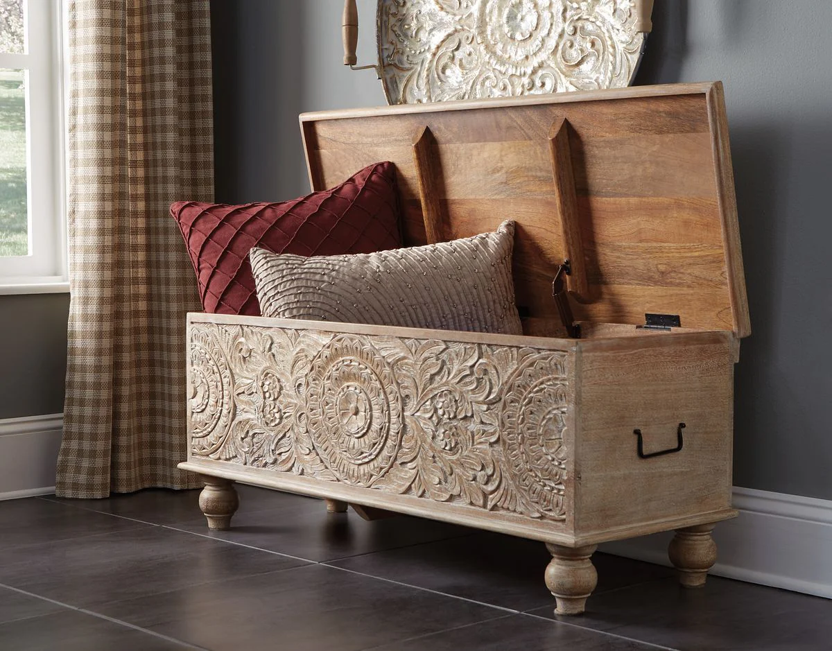 Fossil - Beige - Storage Bench - Image 3