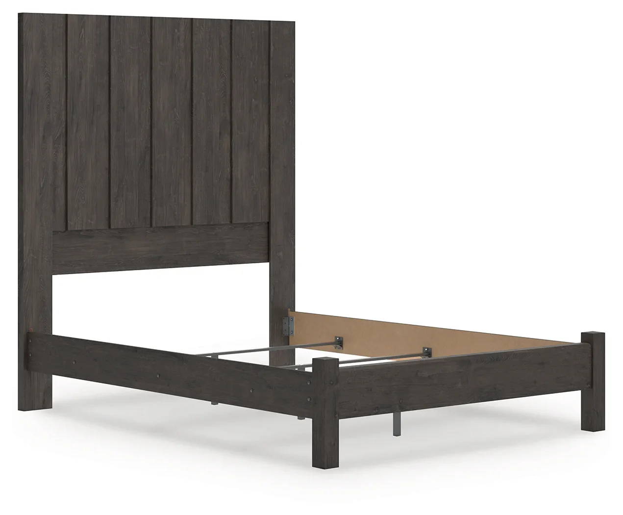 Fraluna - Charcoal - Queen Panel Bed - Image 3