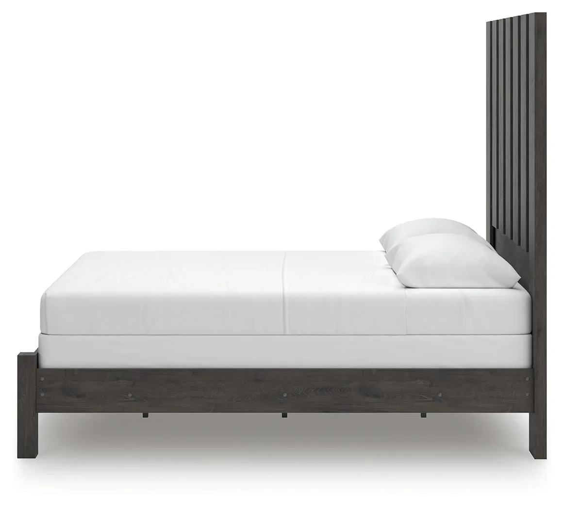 Fraluna - Charcoal - Queen Panel Bed - Image 4