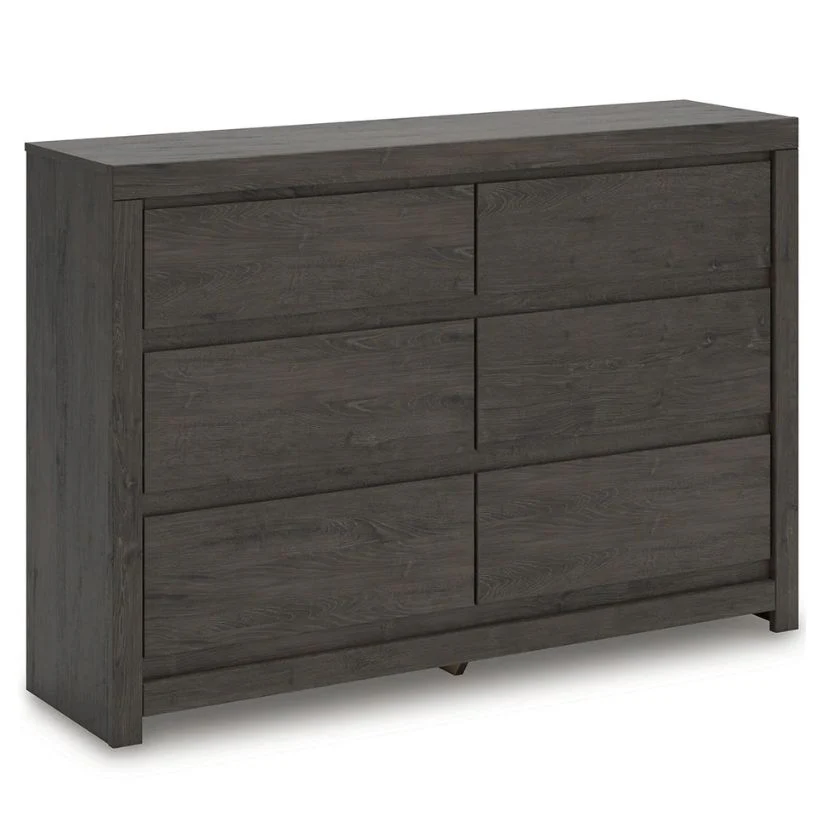 Fraluna - Charcoal - Six Drawer Dresser