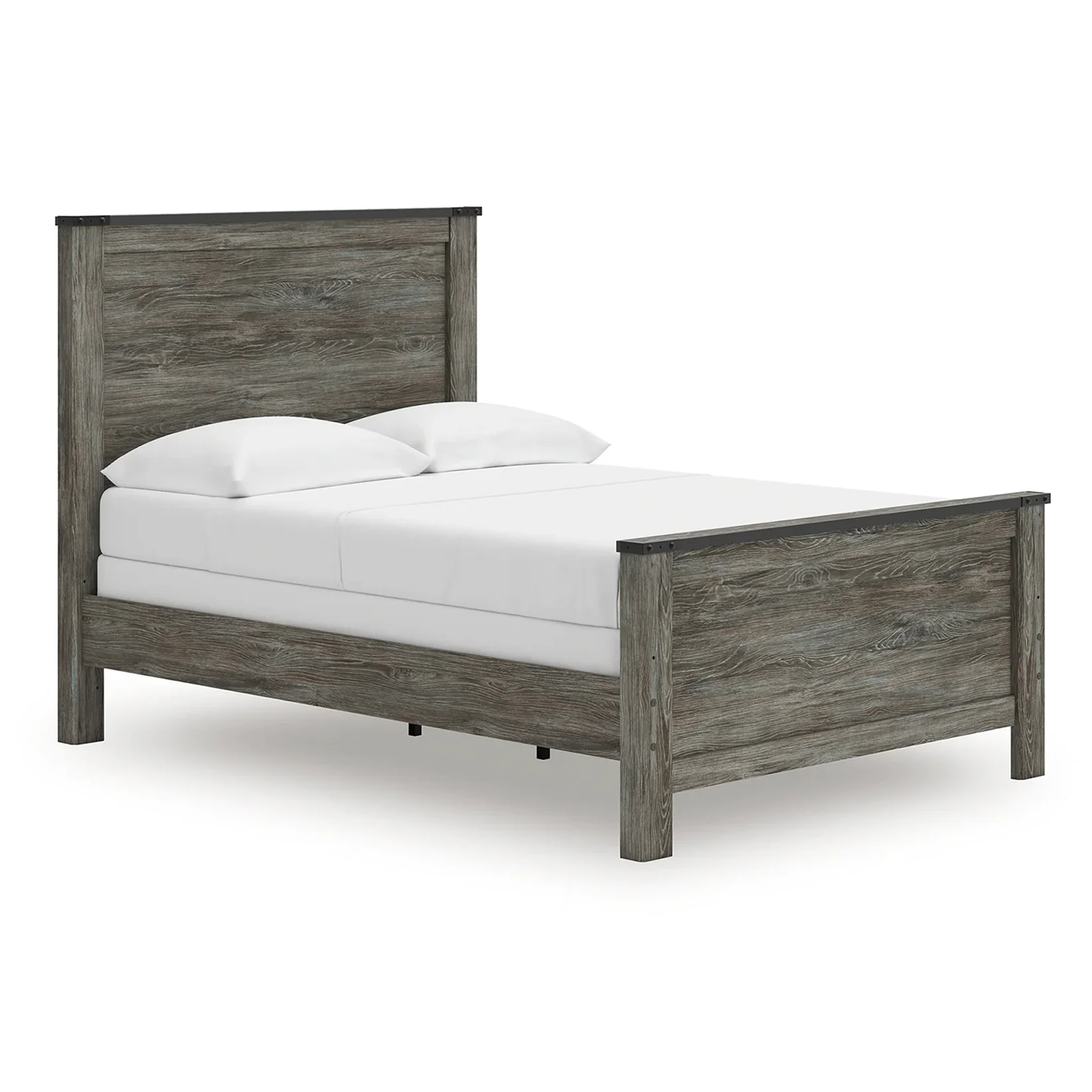 Frandern - Black / Gray - Full Panel Bed