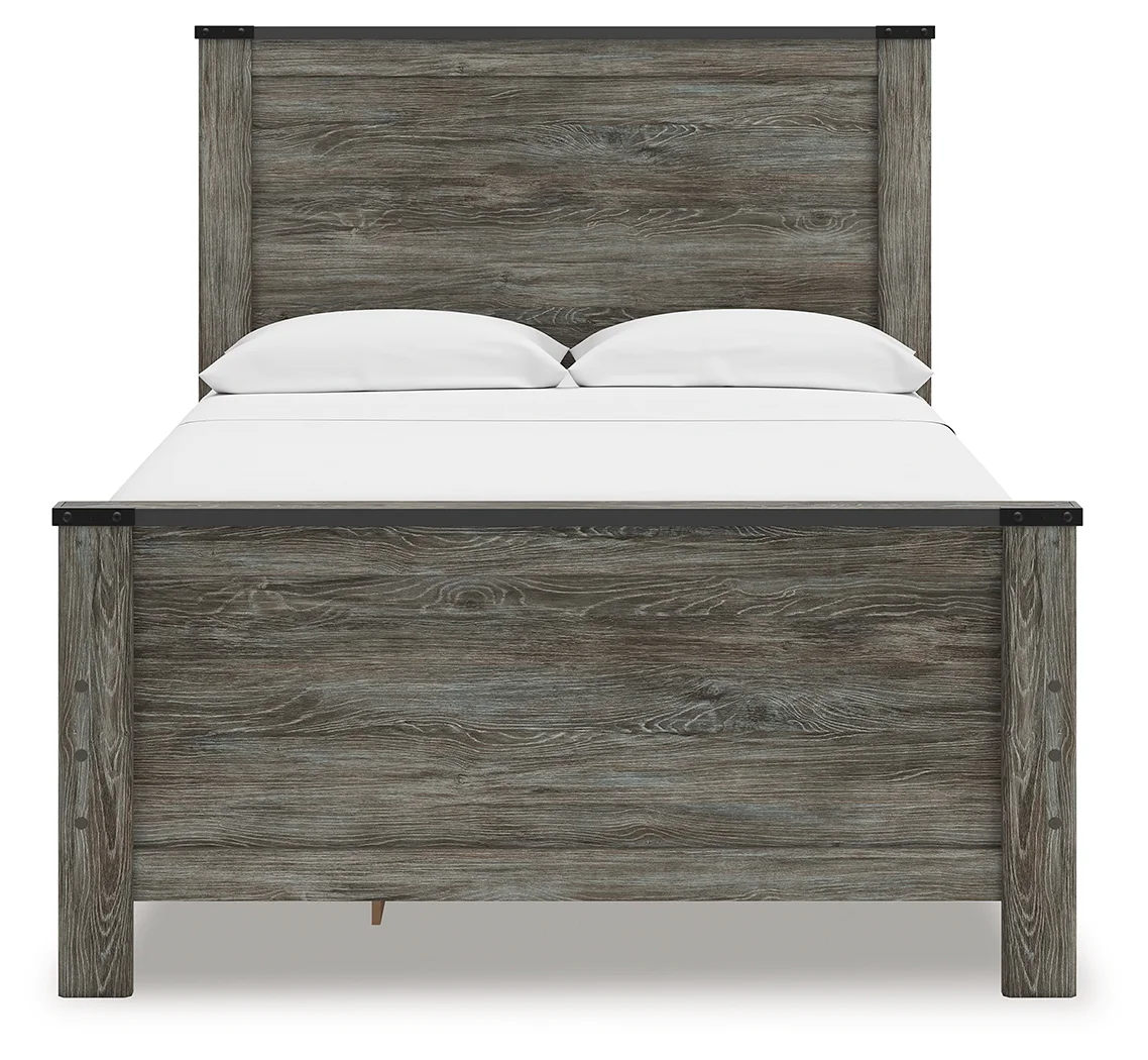 Frandern - Black / Gray - Full Panel Bed With Storage - Image 4