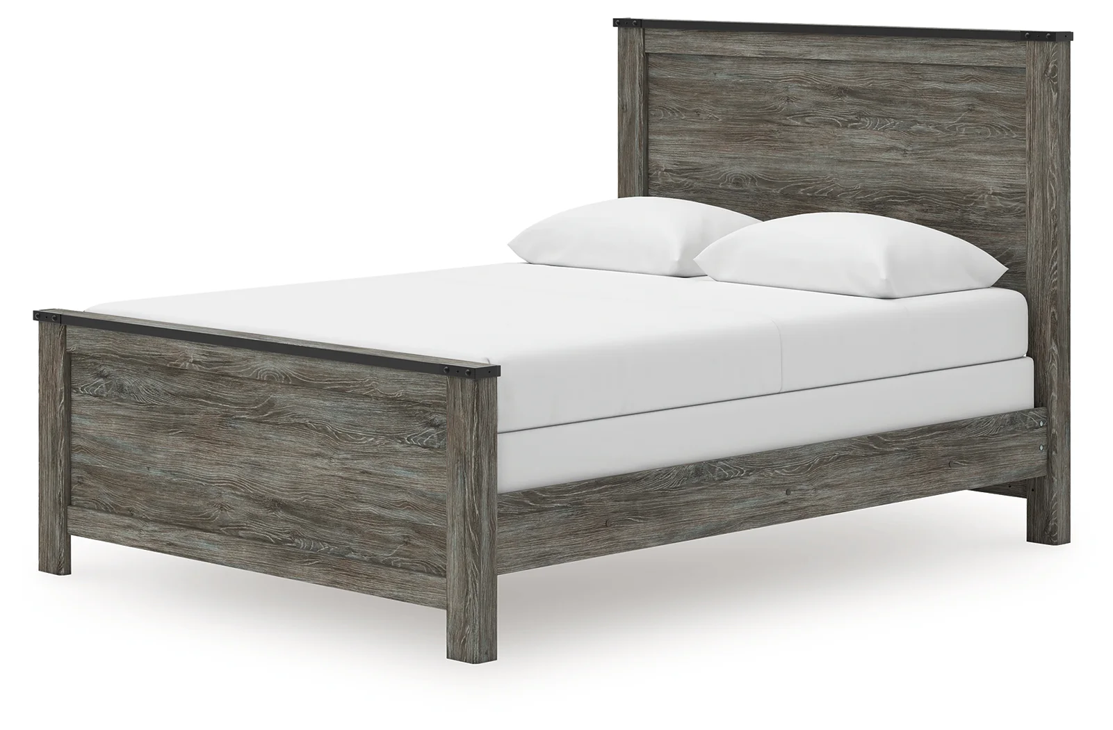 Frandern - Black / Gray - Queen Panel Bed - Image 2