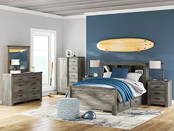 Frandern - Gray - Six Drawer Dresser