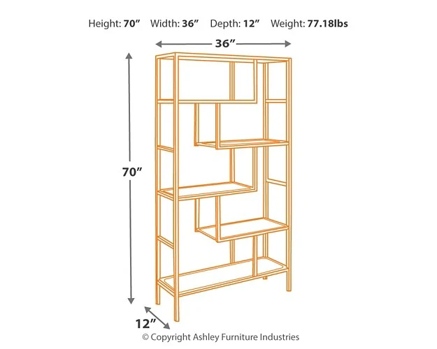 Frankwell - Brown / Black - Bookcase - Image 3