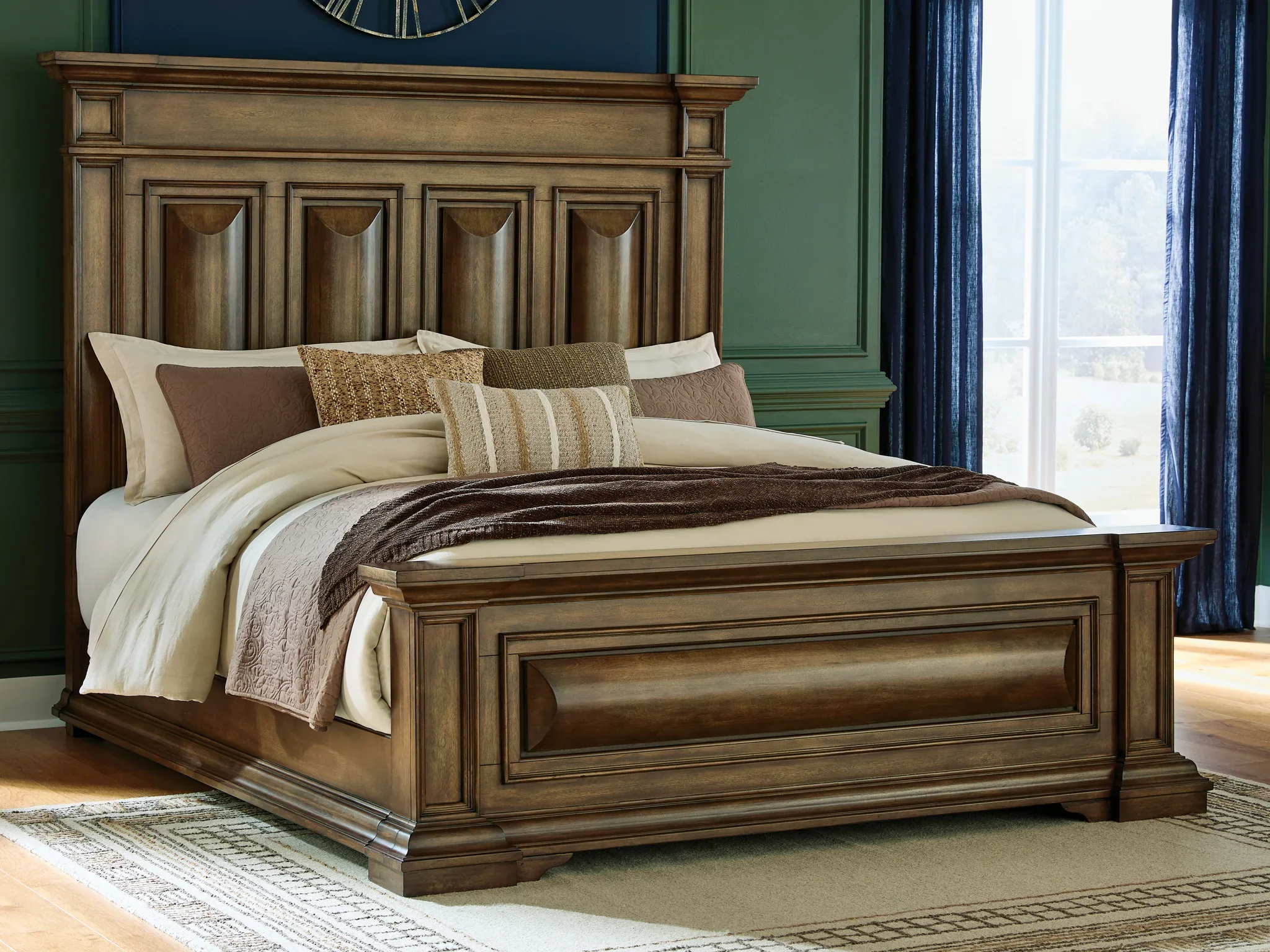Frantanna - California King Panel Bed - Brown - Image 2