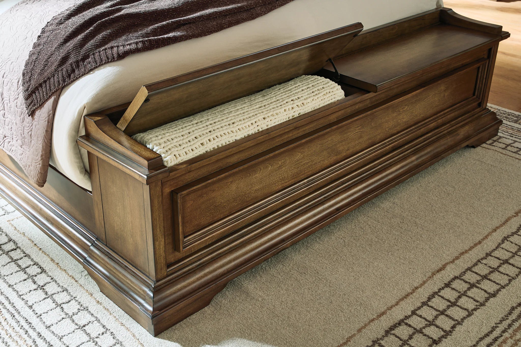 Frantanna - California King Panel Storage Bed - Brown - Image 10
