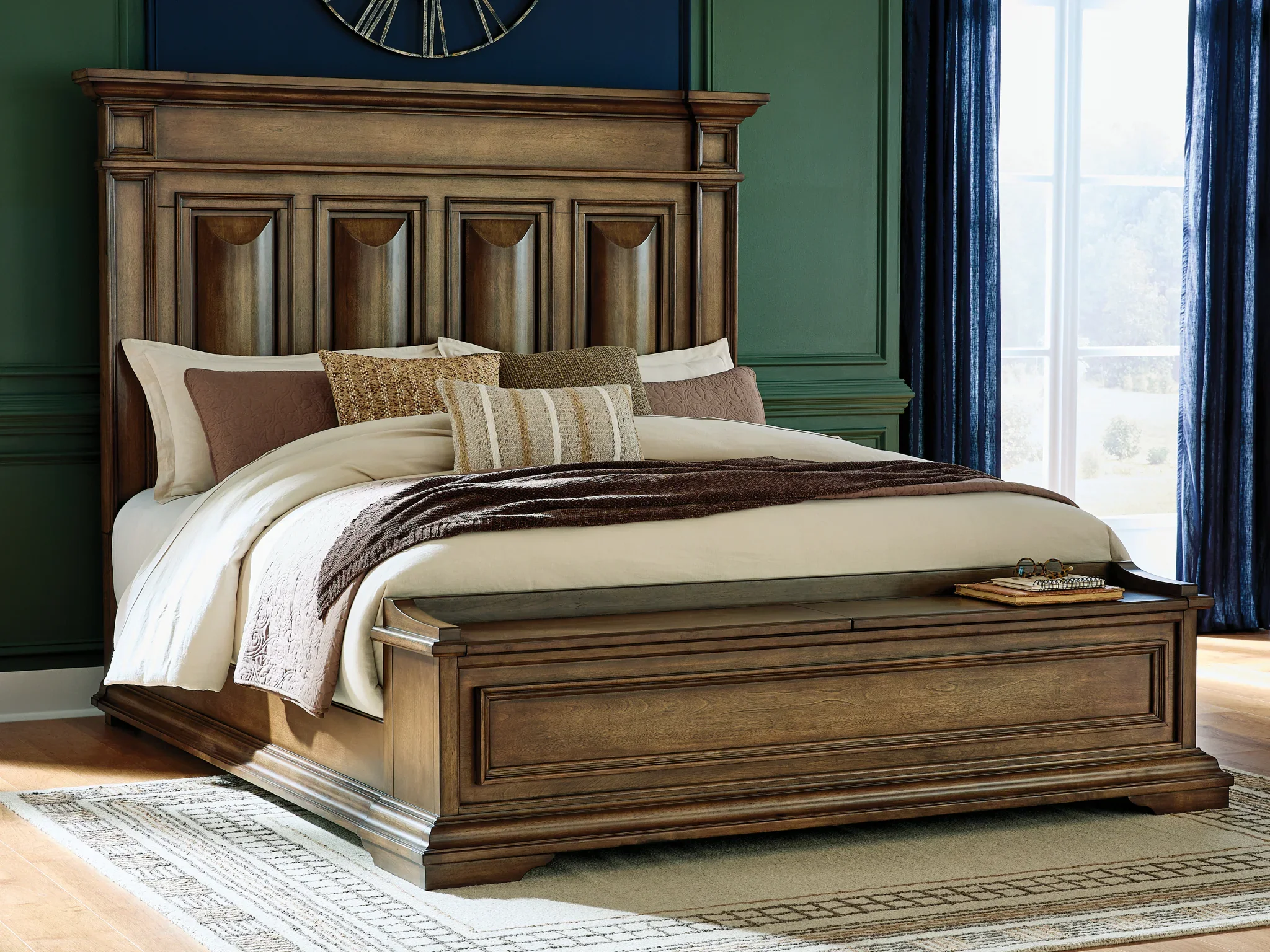 Frantanna - California King Panel Storage Bed - Brown - Image 2