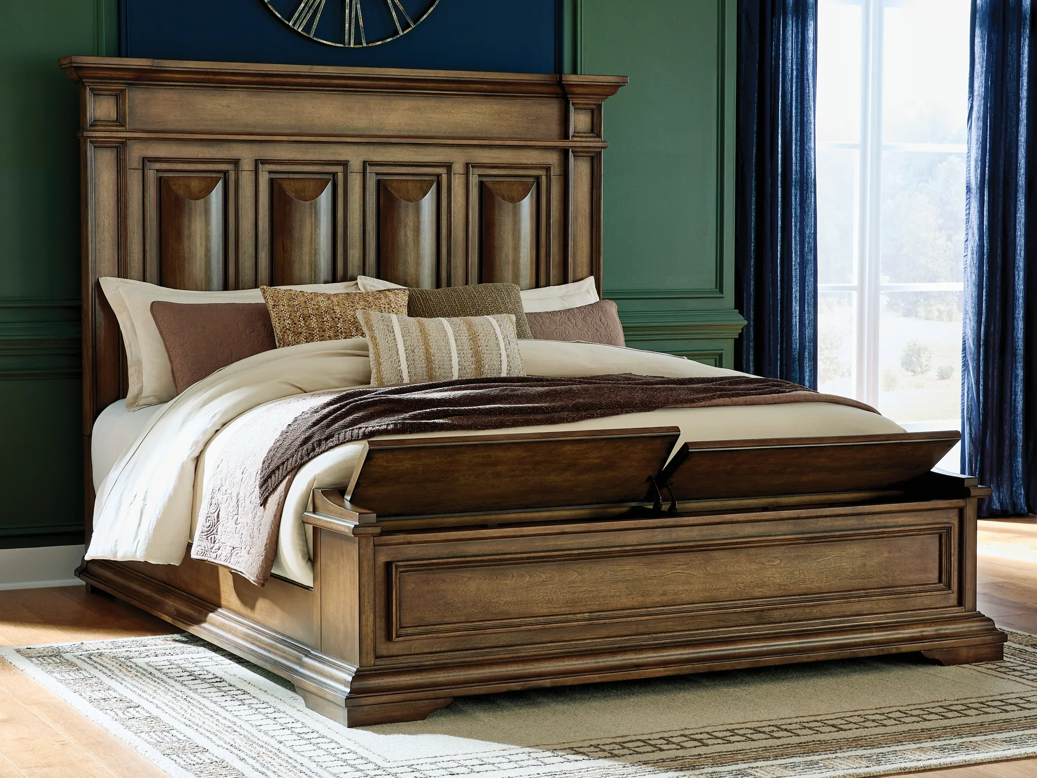 Frantanna - California King Panel Storage Bed - Brown - Image 7