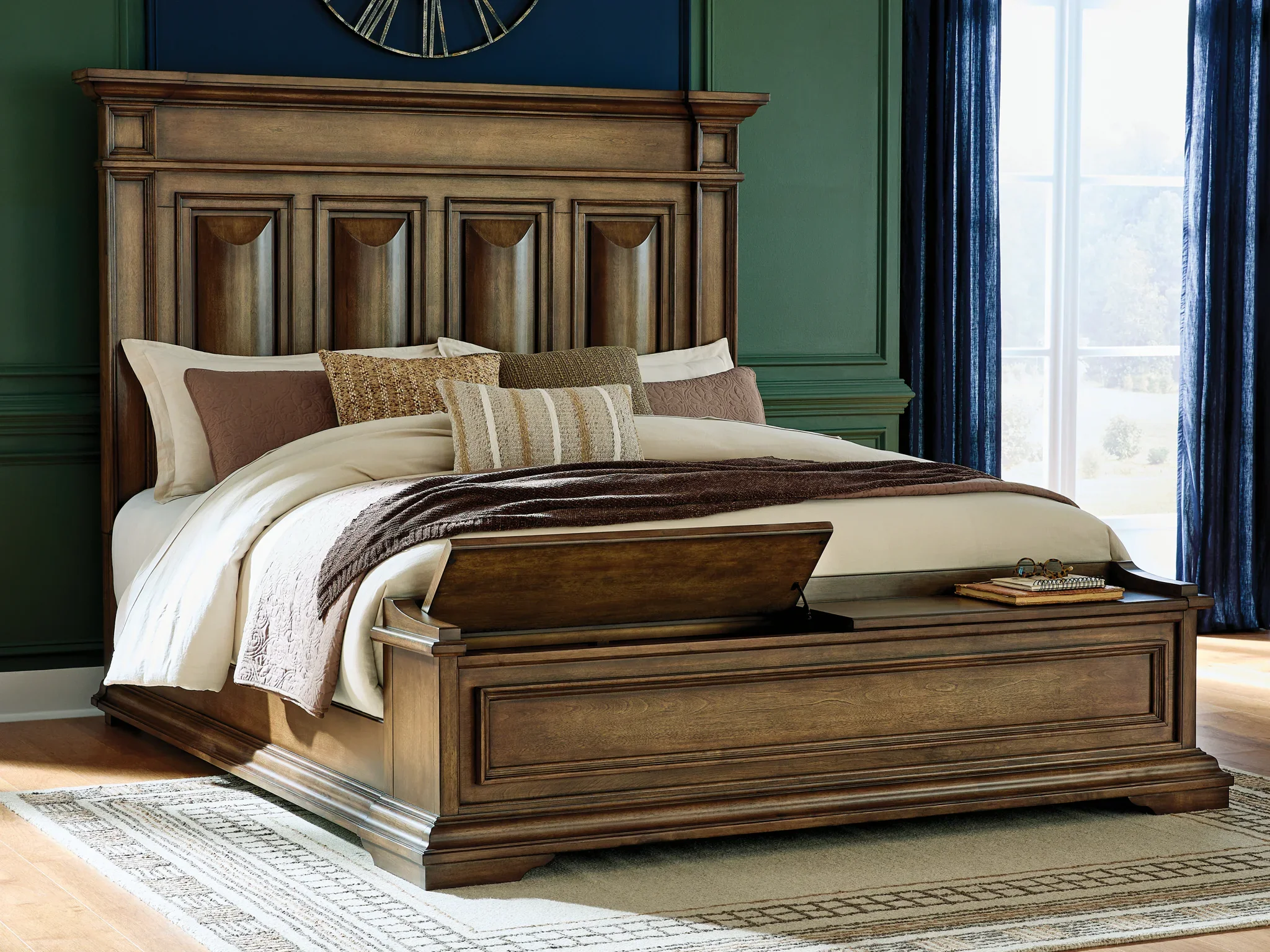 Frantanna - California King Panel Storage Bed - Brown - Image 8