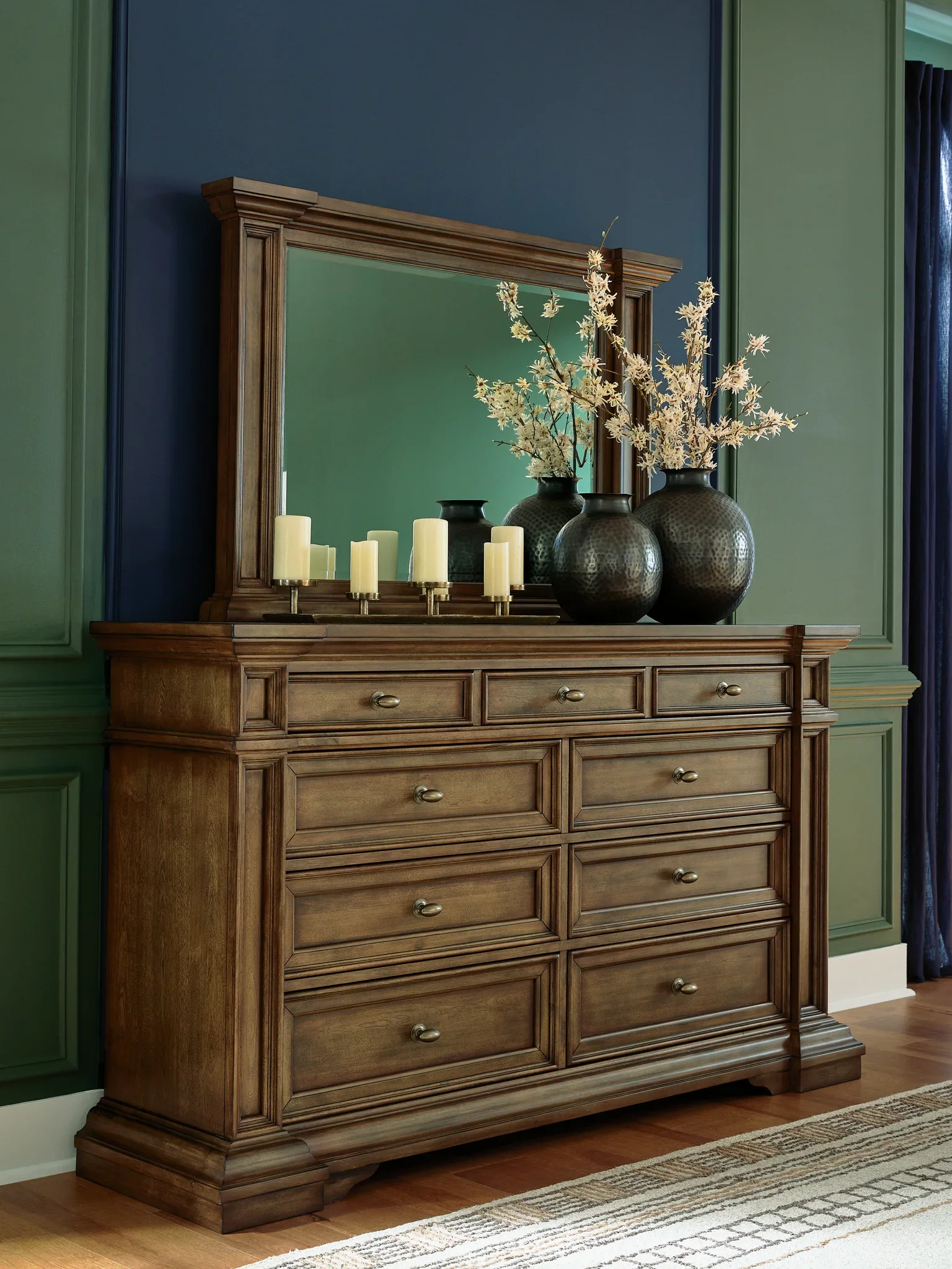 Frantanna - Dresser And Mirror - Brown - Image 2