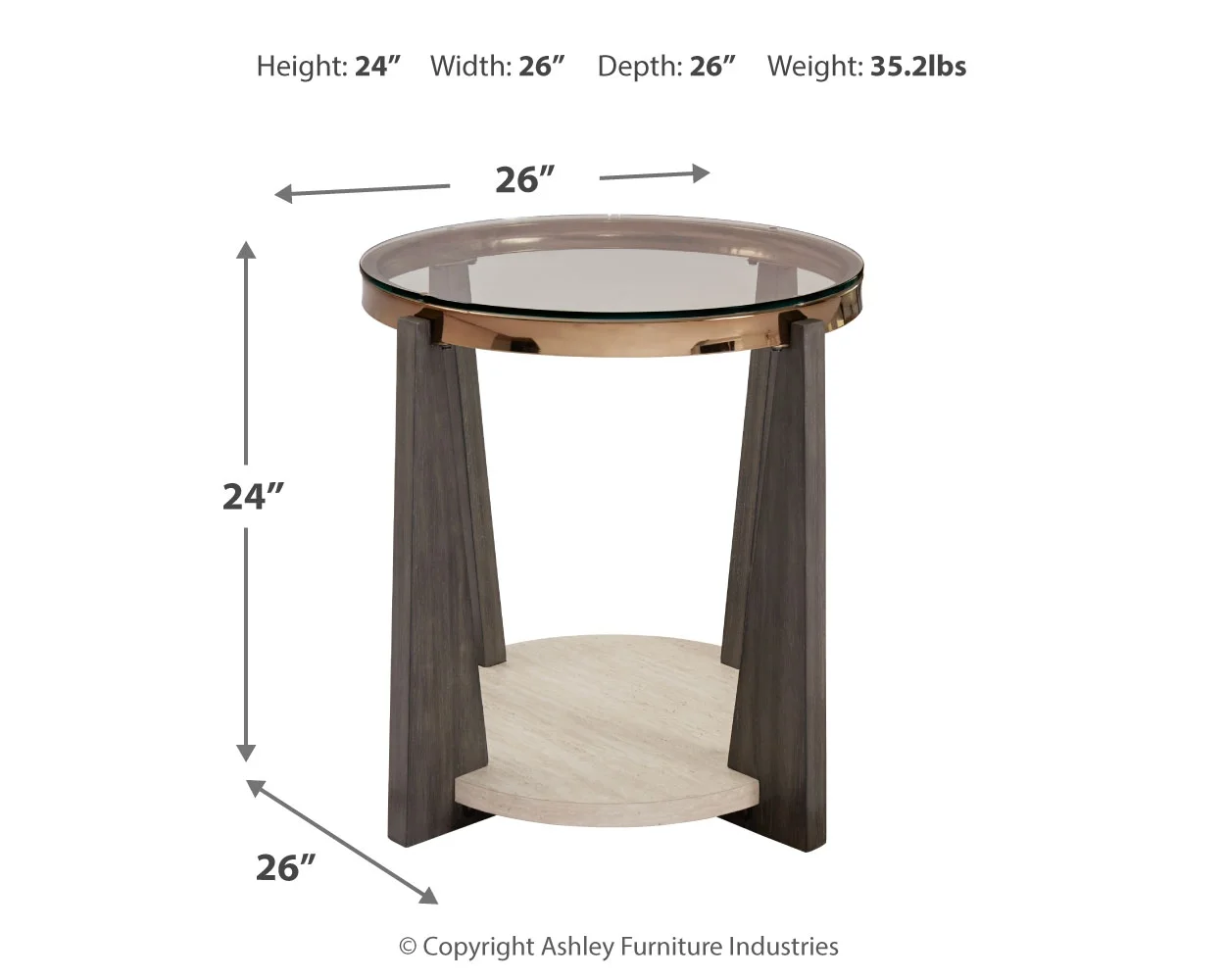 Frazwa - Multi - Round End Table - Image 5