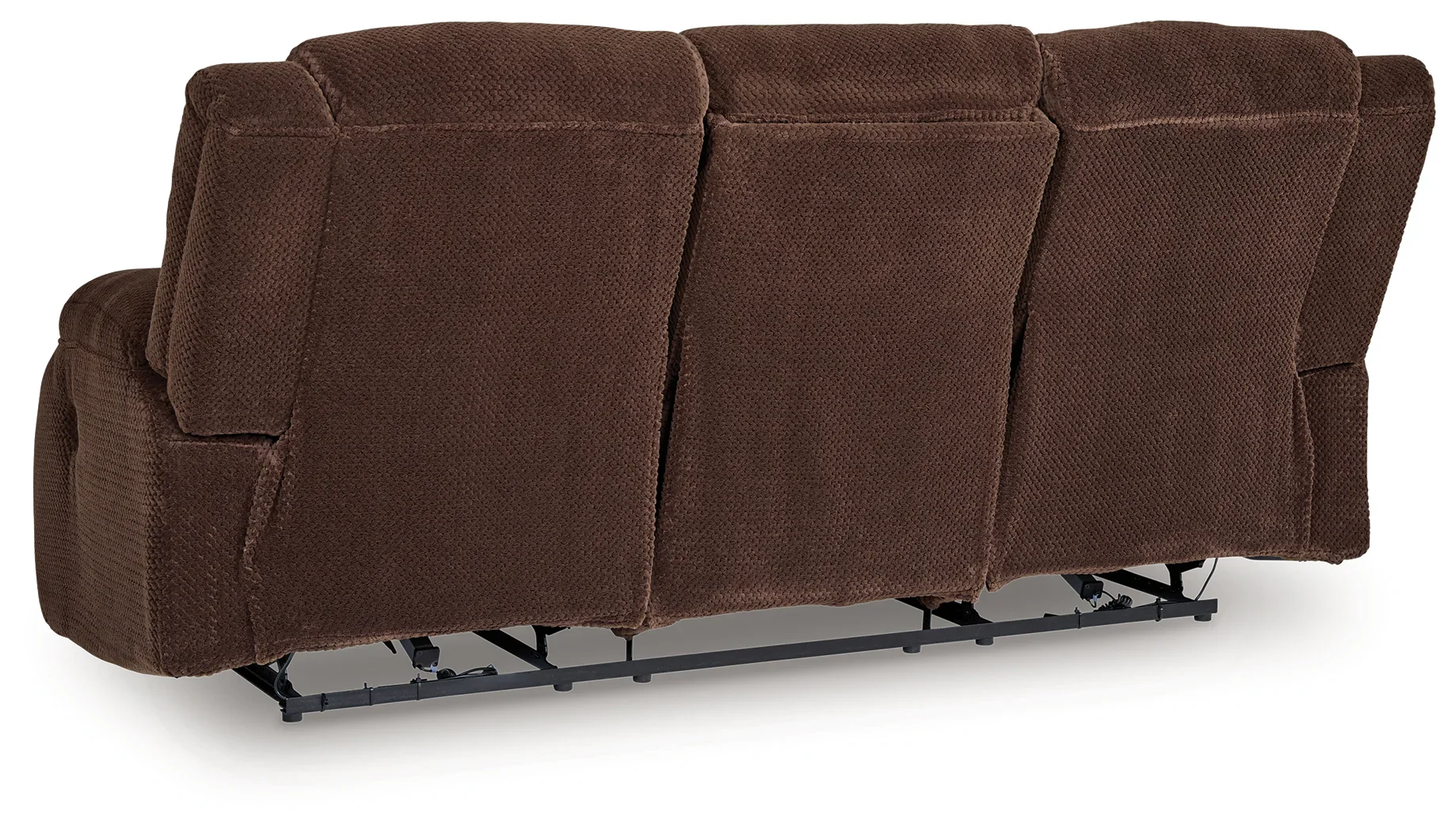 Free Wake - Chocolate - Reclining Power Sofa With Drop Down Table - Image 4