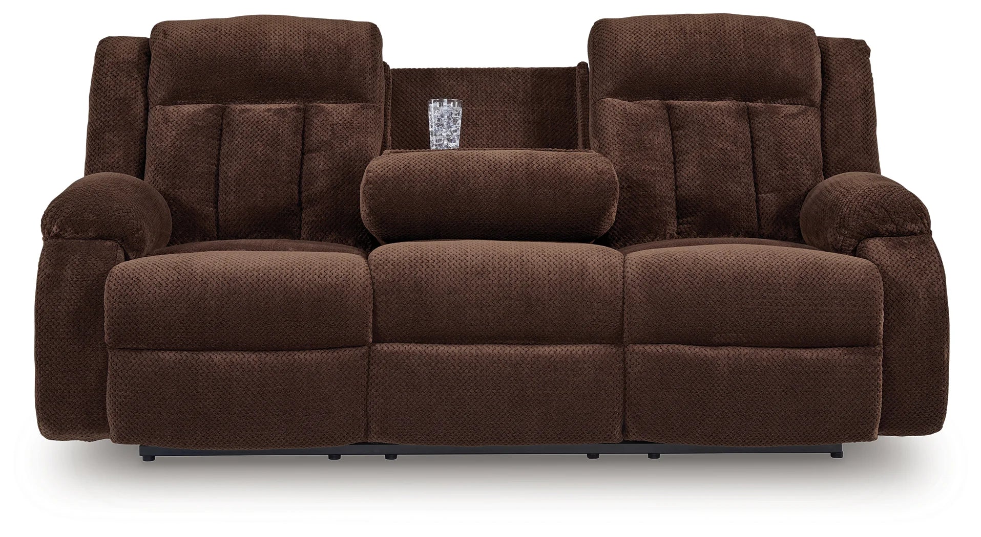 Free Wake - Chocolate - Reclining Power Sofa With Drop Down Table - Image 6
