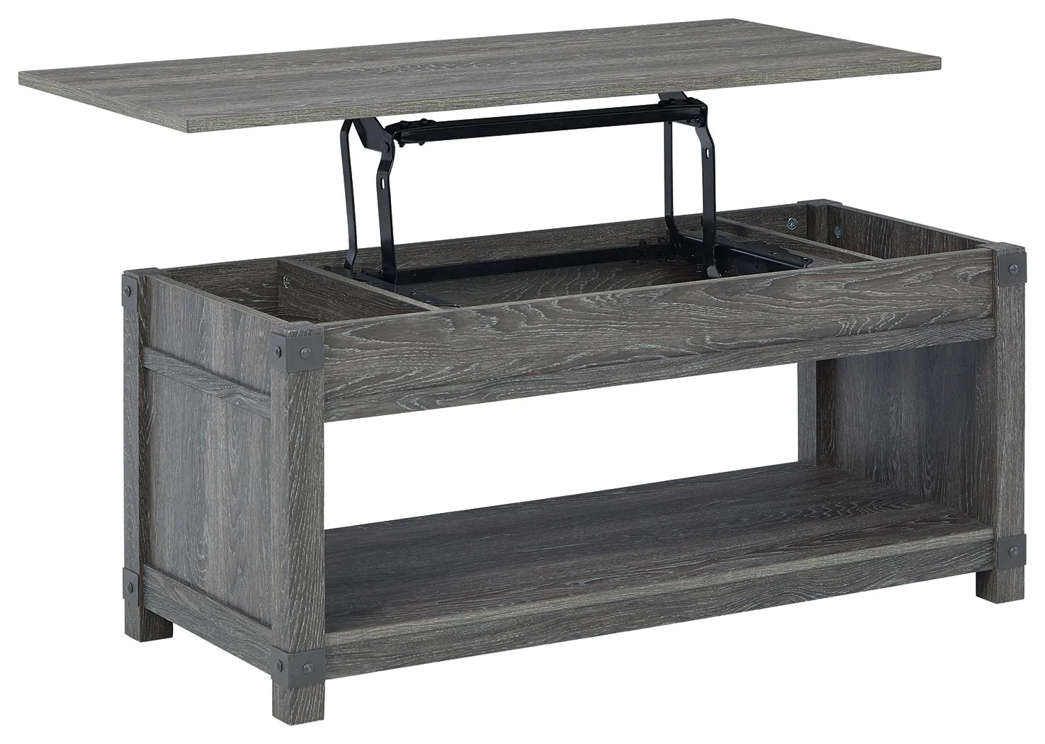 Freedan - Grayish Brown - Rect Lift Top Cocktail Table - Image 3