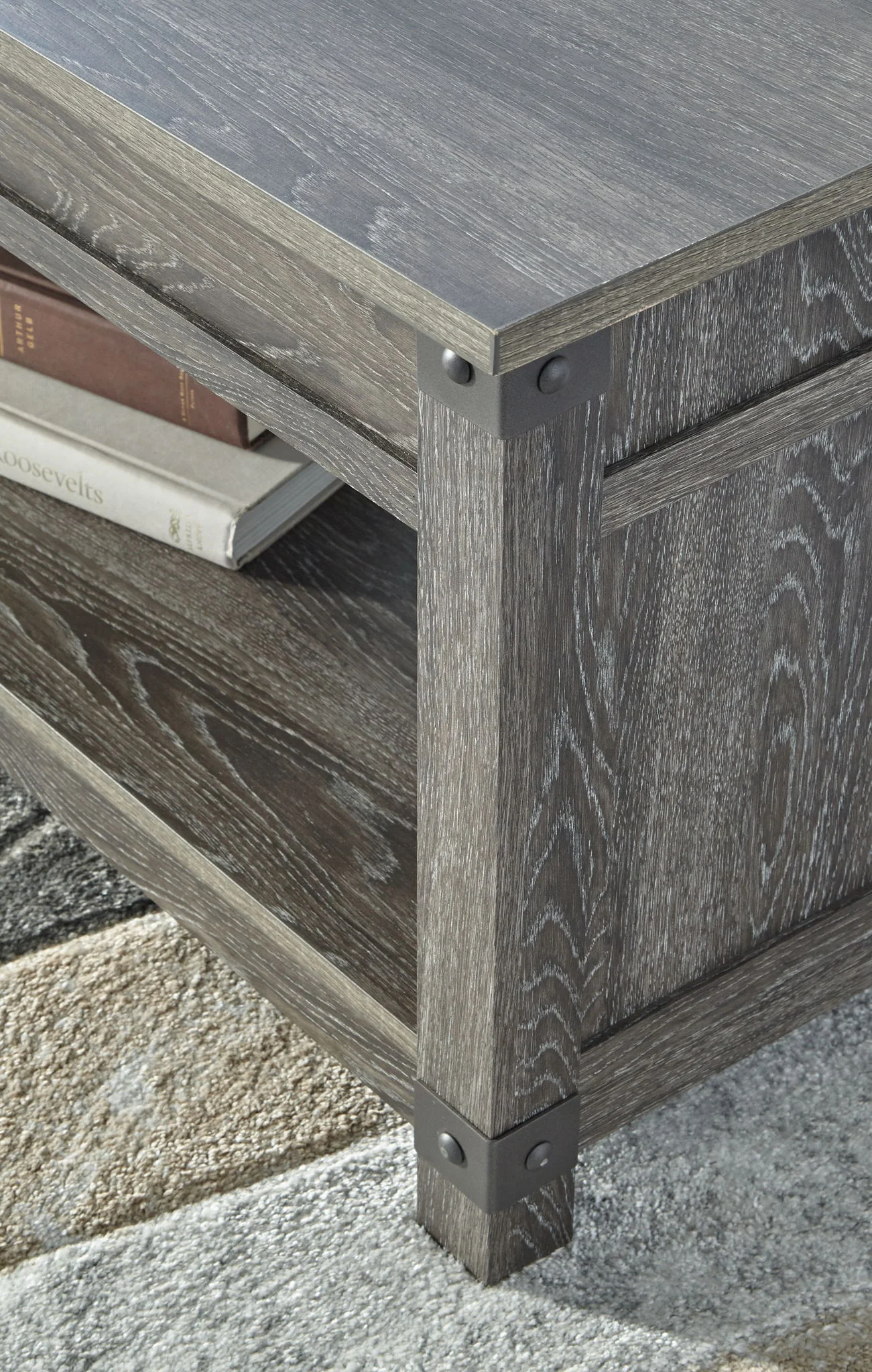 Freedan - Grayish Brown - Rect Lift Top Cocktail Table - Image 8