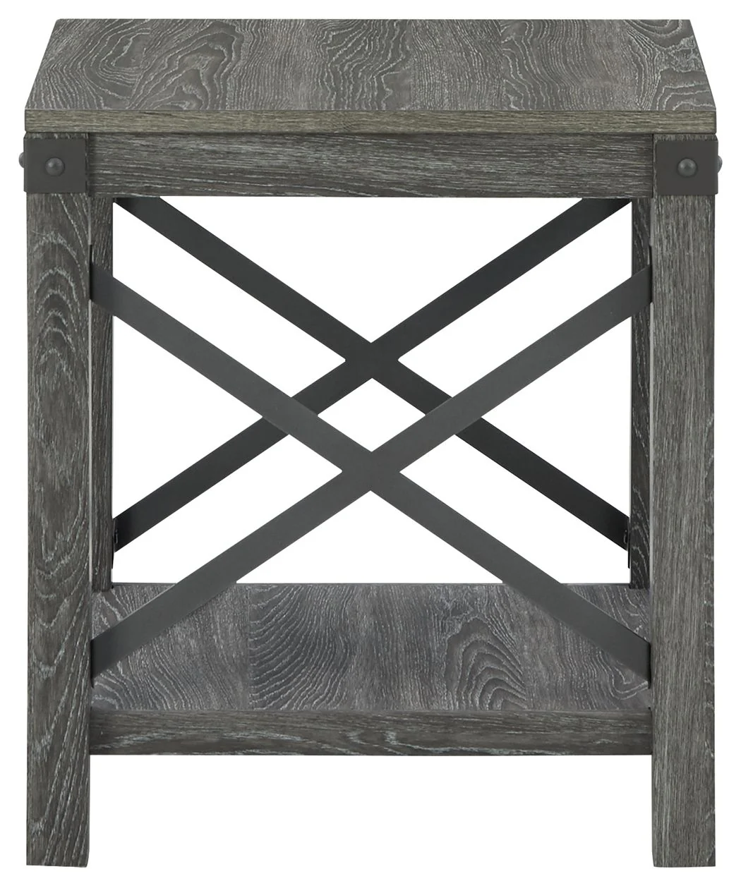 Freedan - Grayish Brown - Square End Table - Image 4
