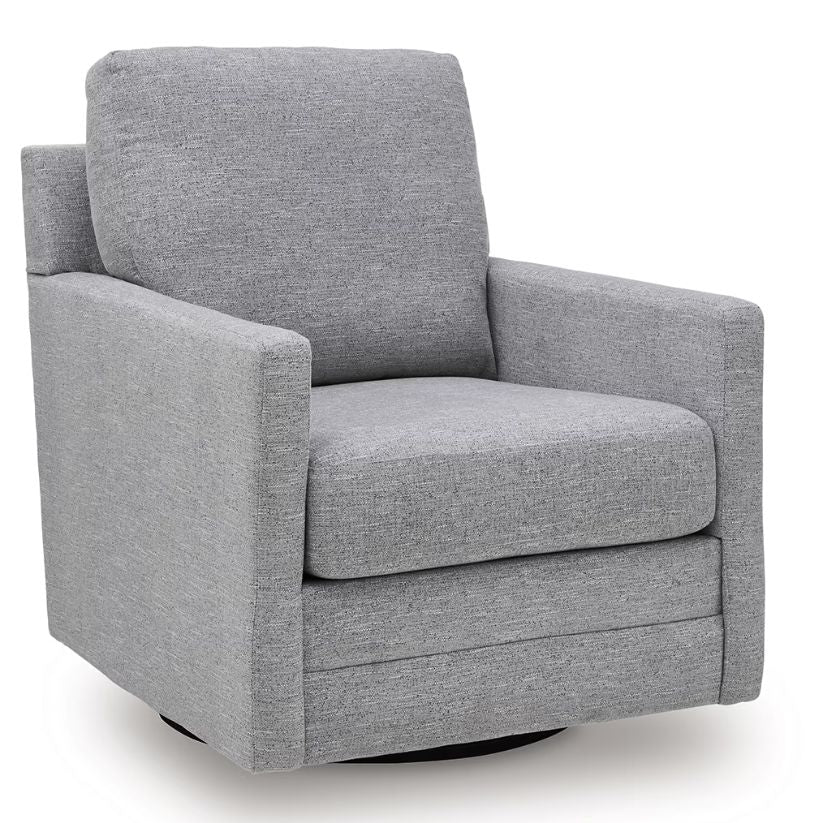 Freybourne Next-Gen Nuvella - Pewter - Swivel Accent Chair