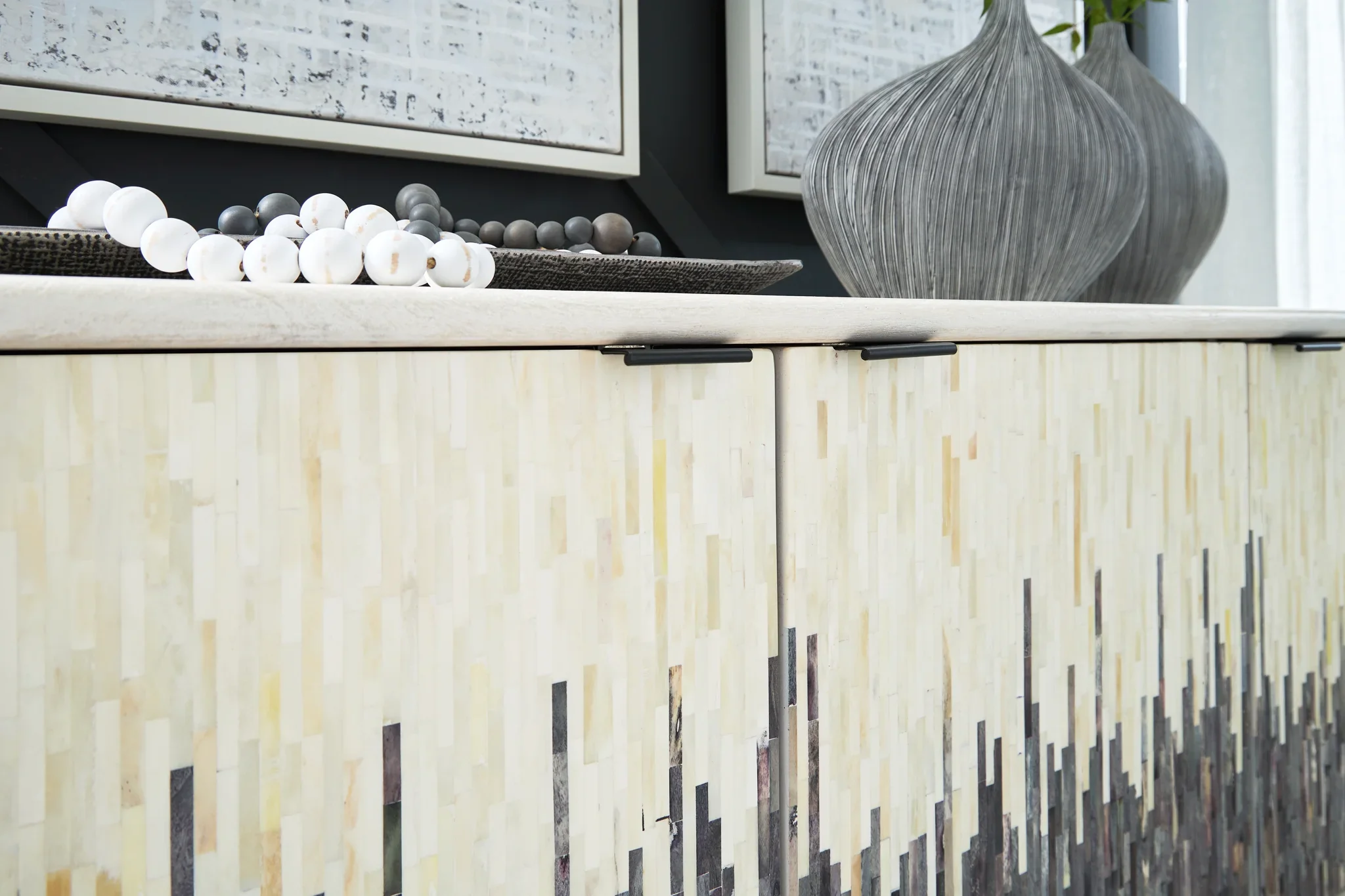 Freyton - White / Gray - Accent Cabinet - Image 4