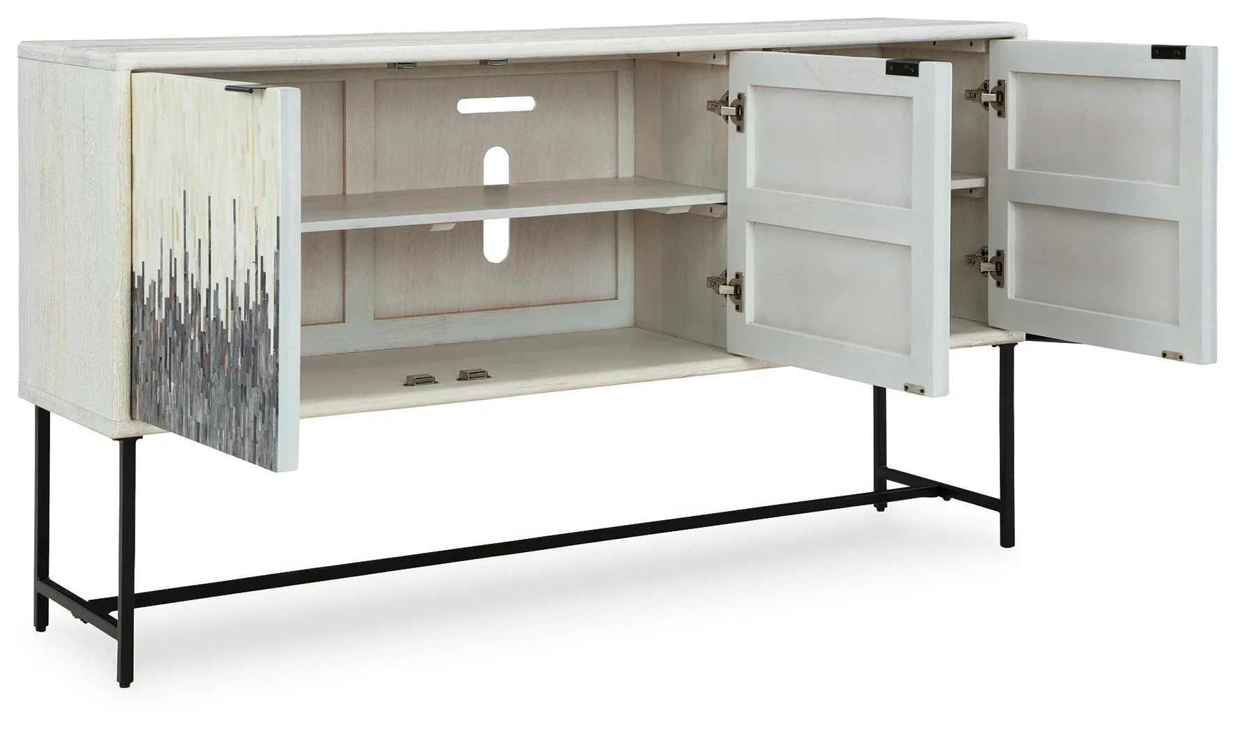 Freyton - White / Gray - Accent Cabinet - Image 5