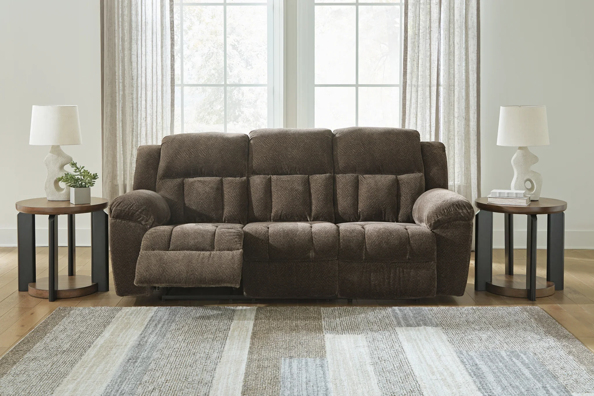 Frohn - Chocolate - Reclining Sofa - Image 6