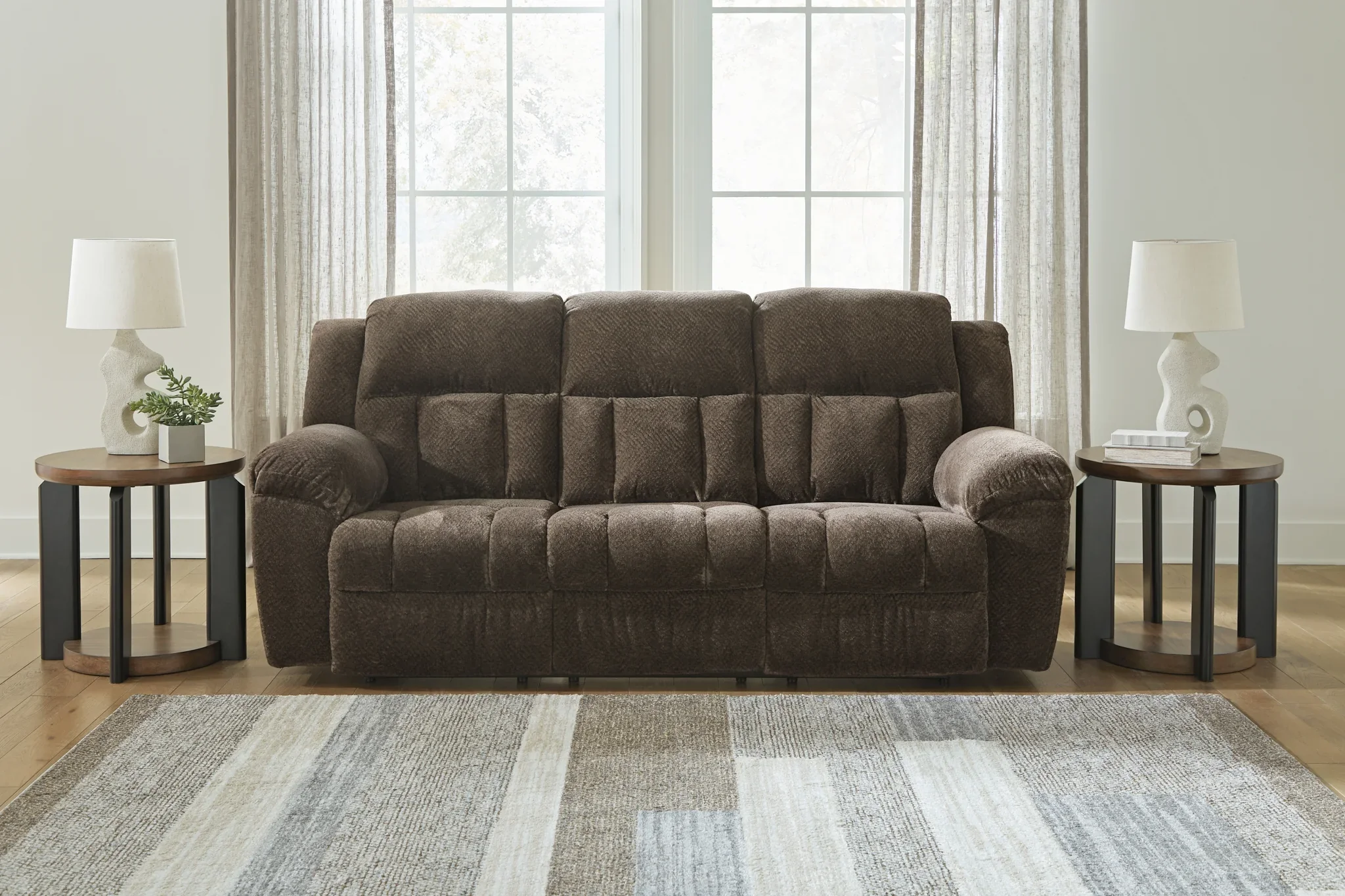 Frohn - Chocolate - Reclining Sofa - Image 7