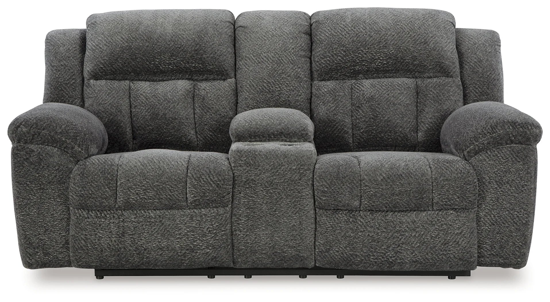 Frohn - Graphite - Dbl Reclining Loveseat With Console - Image 4