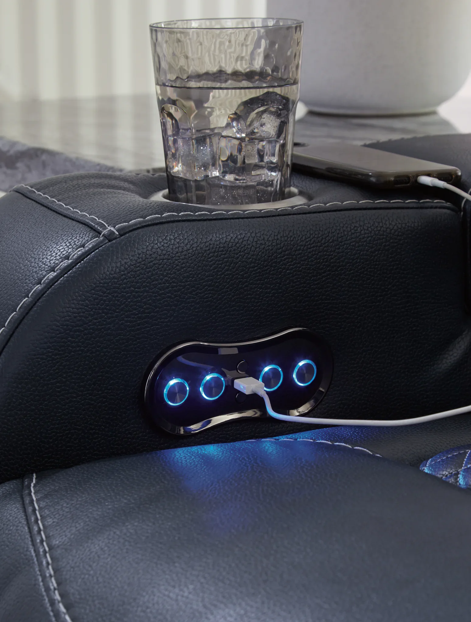 Fyne-Dyme - Sapphire - Power Recliner/Adj Headrest - Image 6