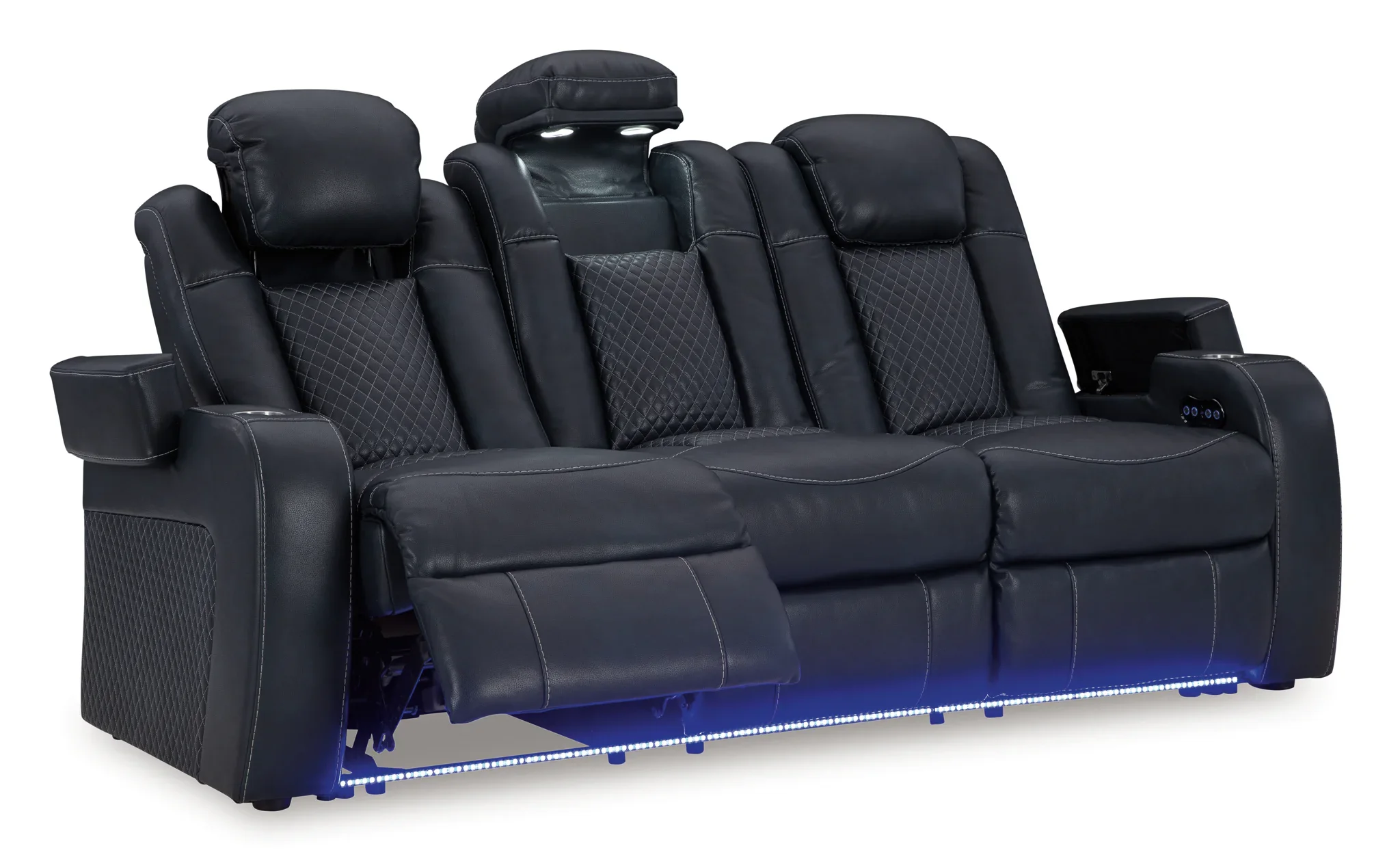 Fyne-Dyme - Shadow - Power Reclining Sofa With Adj Headrest - Image 3