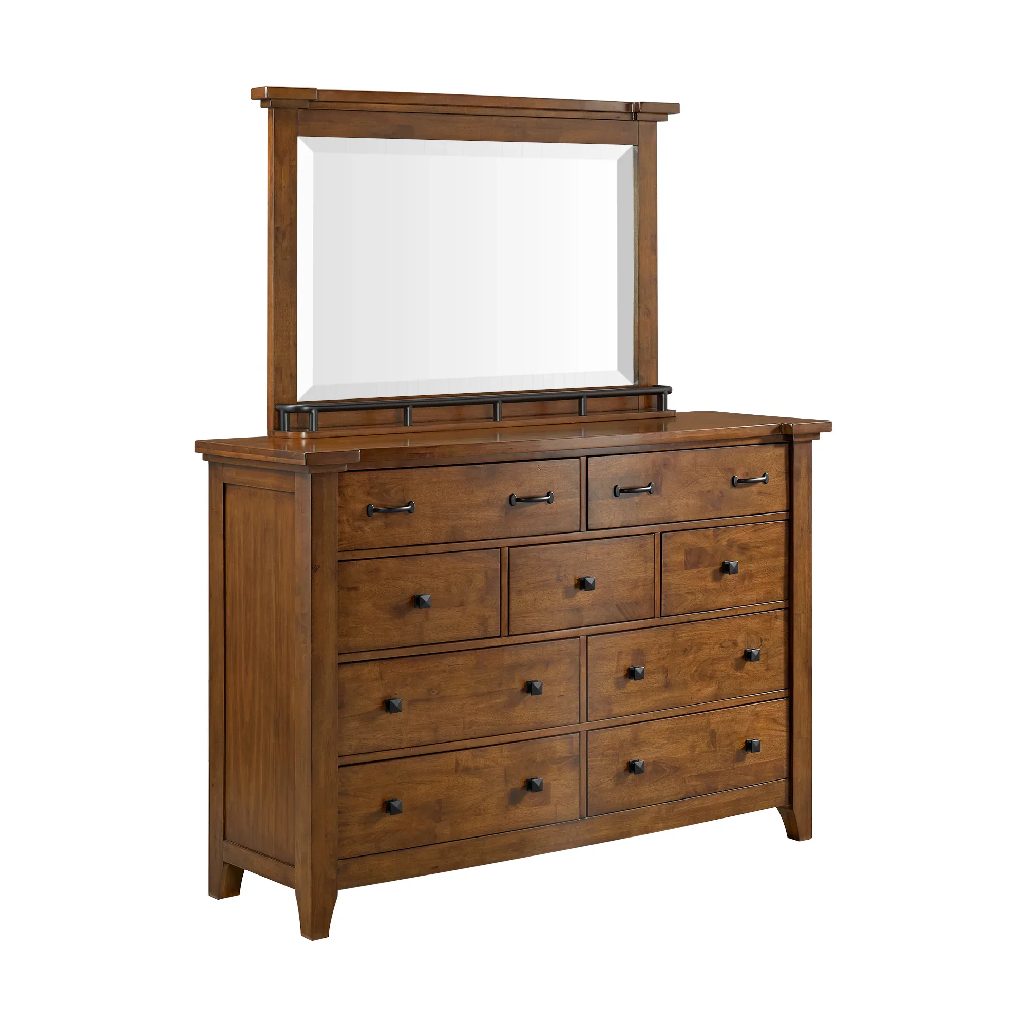 Gage - Dresser & Mirror - Chestnut - Image 2