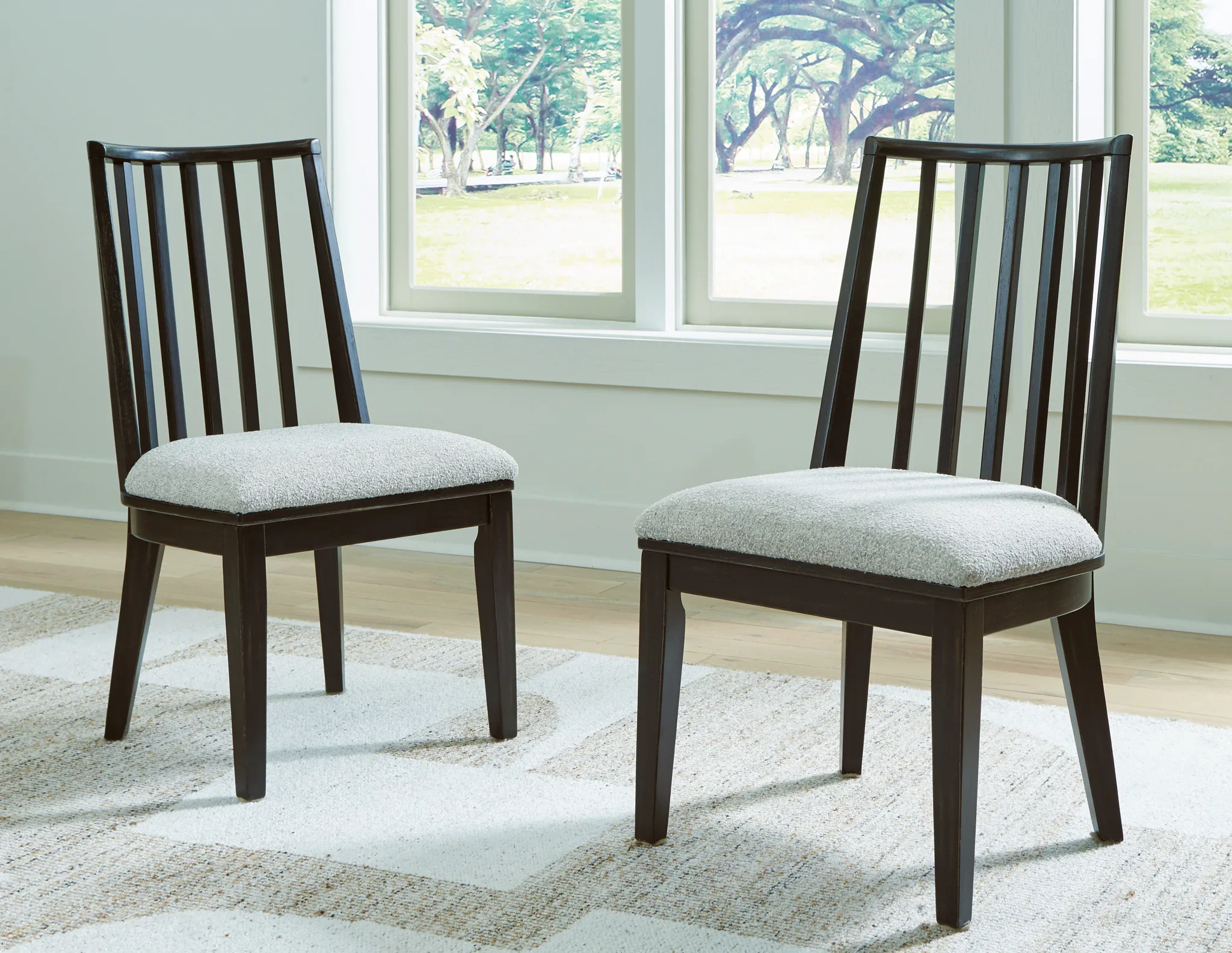 Galliden - Black - Dining Upholstered Side Chair (Set of 2) - Image 2
