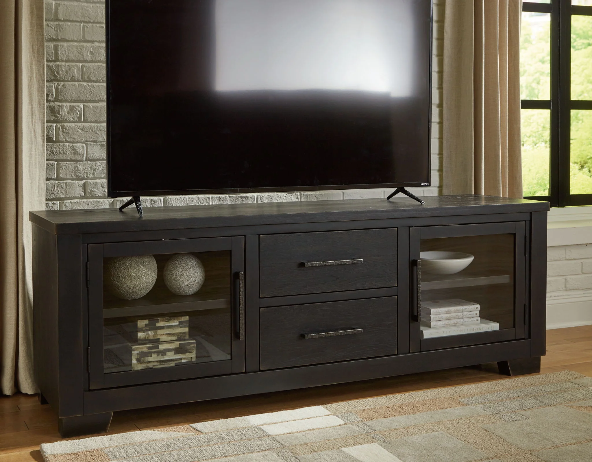 Galliden - Black - Extra Large TV Stand - Image 6