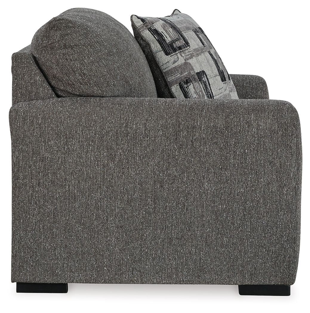 Gardiner - Pewter - 2 Pc. - Chair And A Half, Ottoman - Image 4