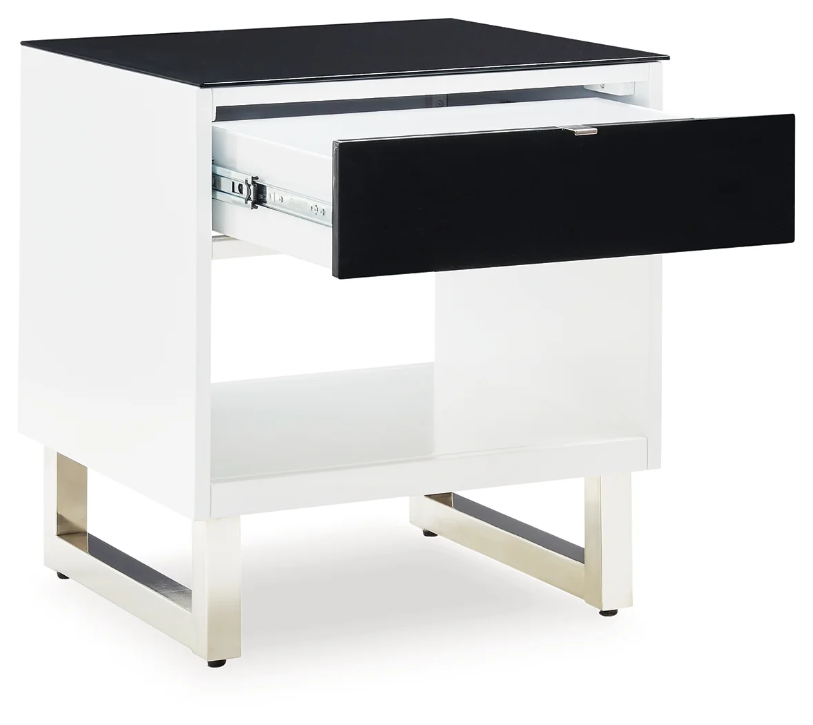 Gardoni - White / Black - Rectangular End Table - Image 3