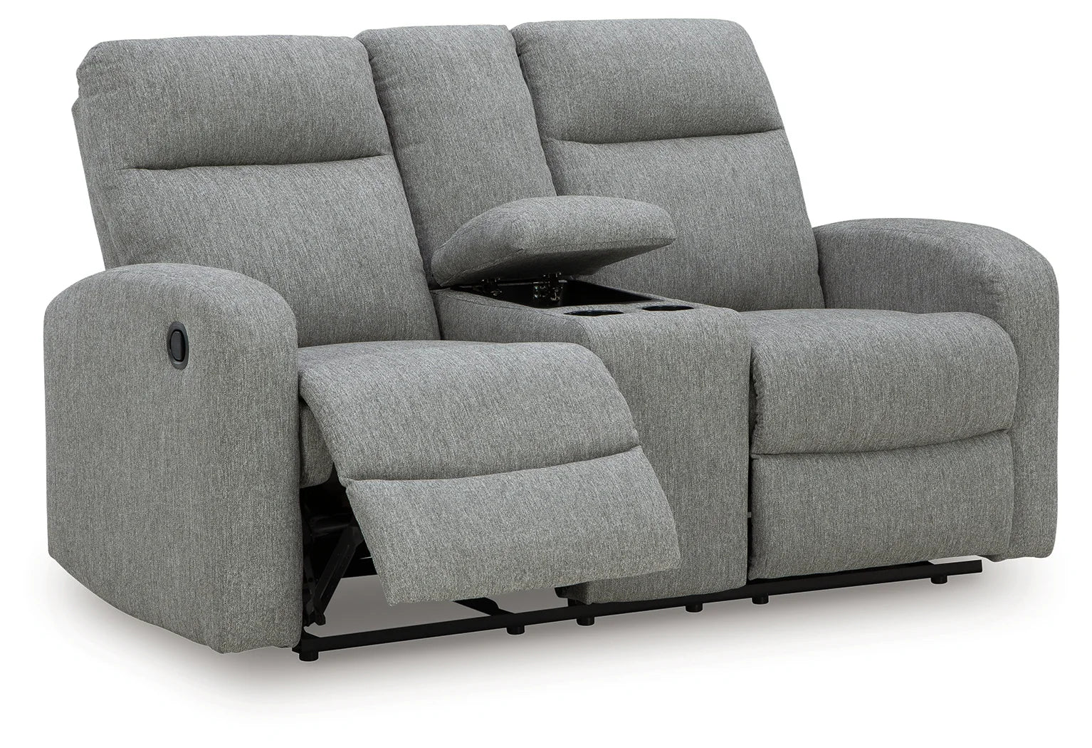 Gauntlet - Sterling - Double Recline Loveseat With Console - Image 3