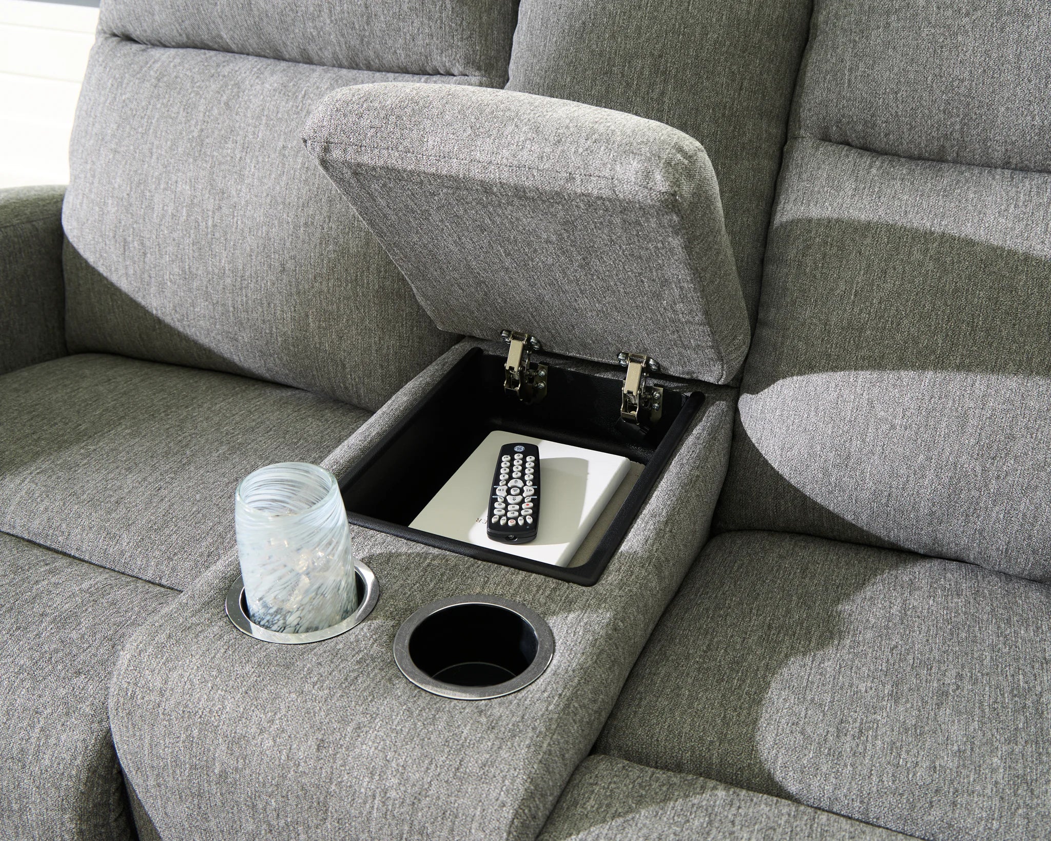 Gauntlet - Sterling - Double Recline Loveseat With Console - Image 7
