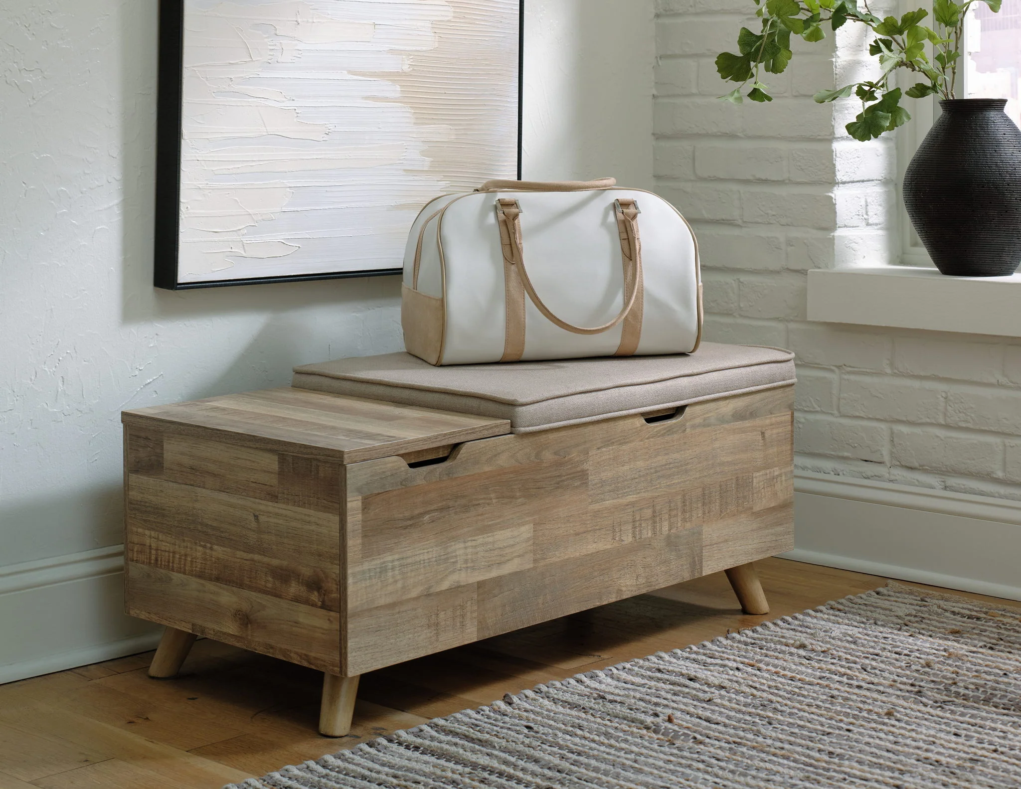 Gerdanet - Beige - Storage Bench - Image 2