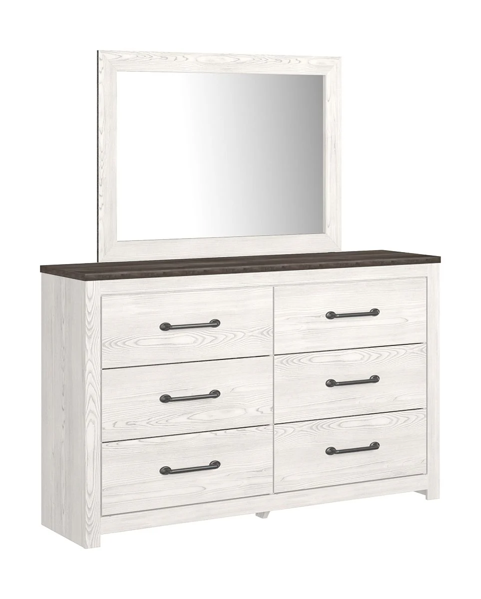Gerridan - White / Gray - Six Drawer Dresser - Image 3