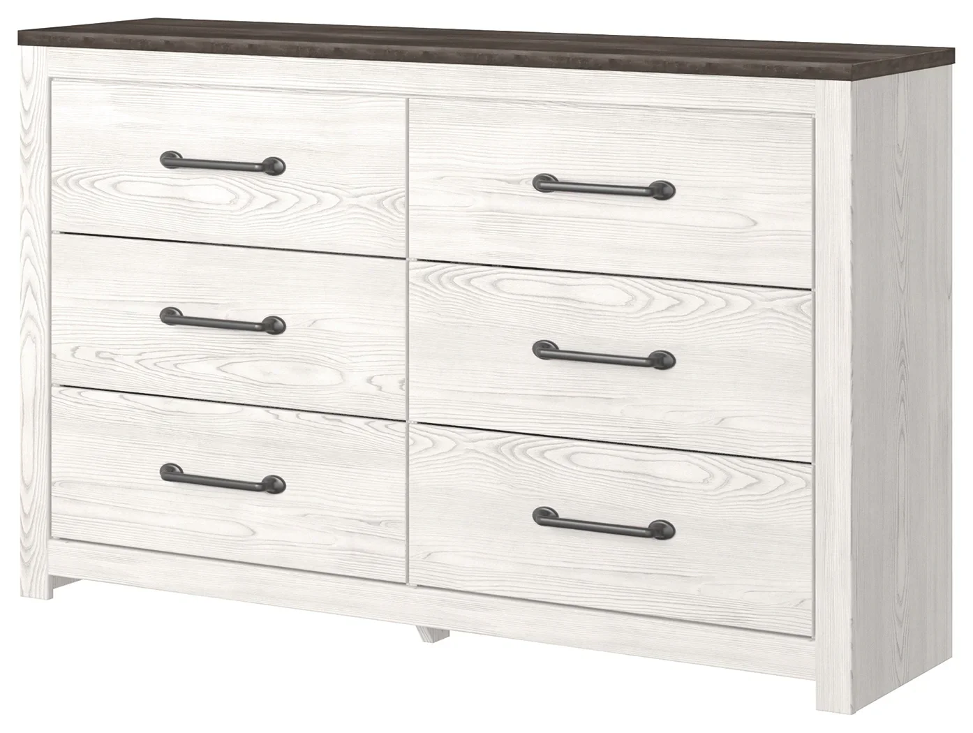 Gerridan - White / Gray - Six Drawer Dresser - Image 4