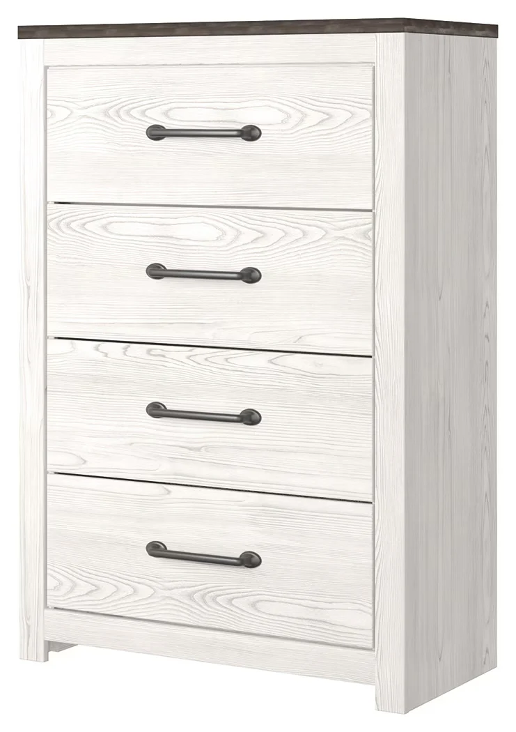 Gerridan - White / Gray - Four Drawer Chest - Image 4