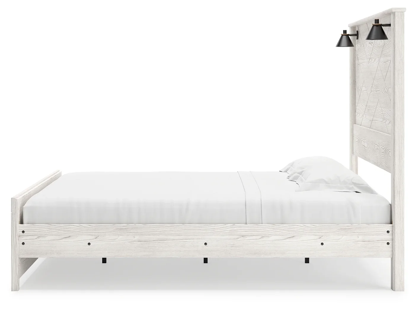 Gerridan - White - King Panel Bed With Sconces - Image 7