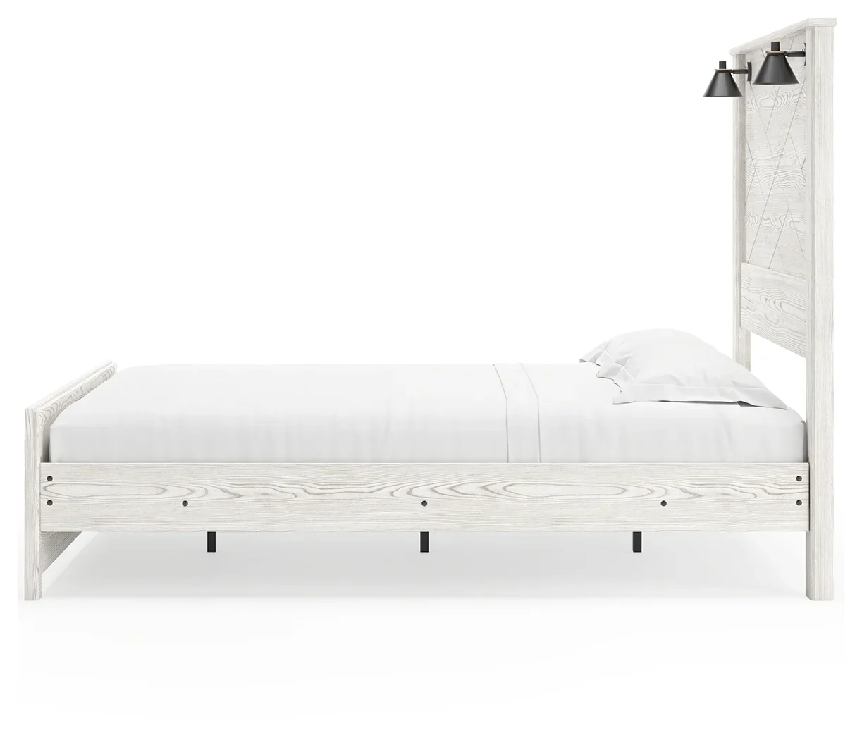 Gerridan - White - Queen Panel Bed With Sconces - Image 6