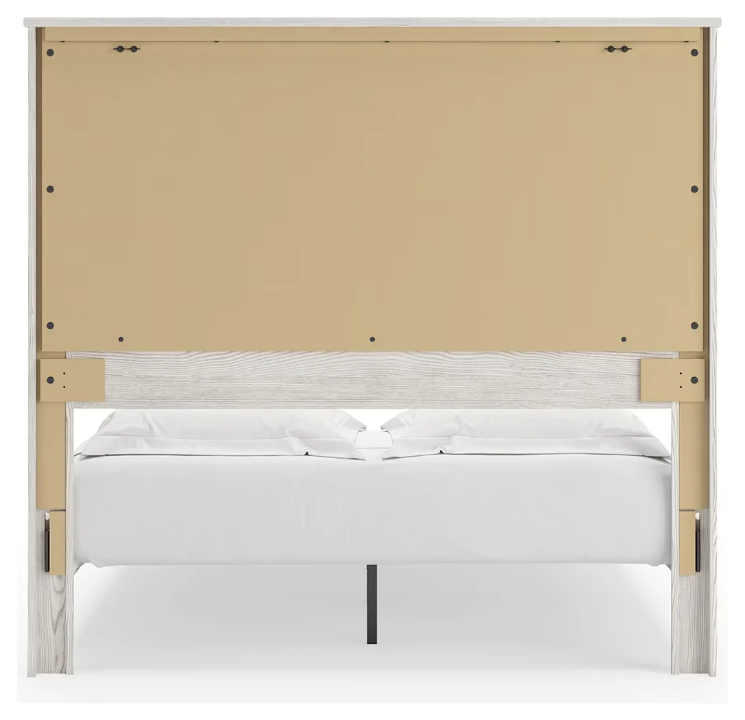 Gerridan - White - Queen Panel Bed With Sconces - Image 7