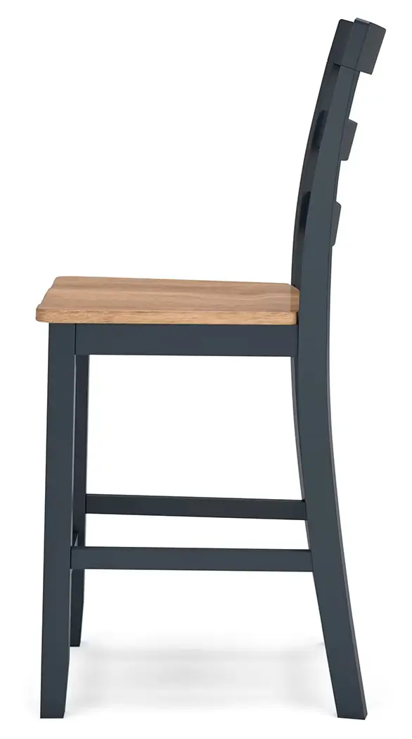 Gesthaven - Natural / Blue - Barstool (Set of 2) - Image 7