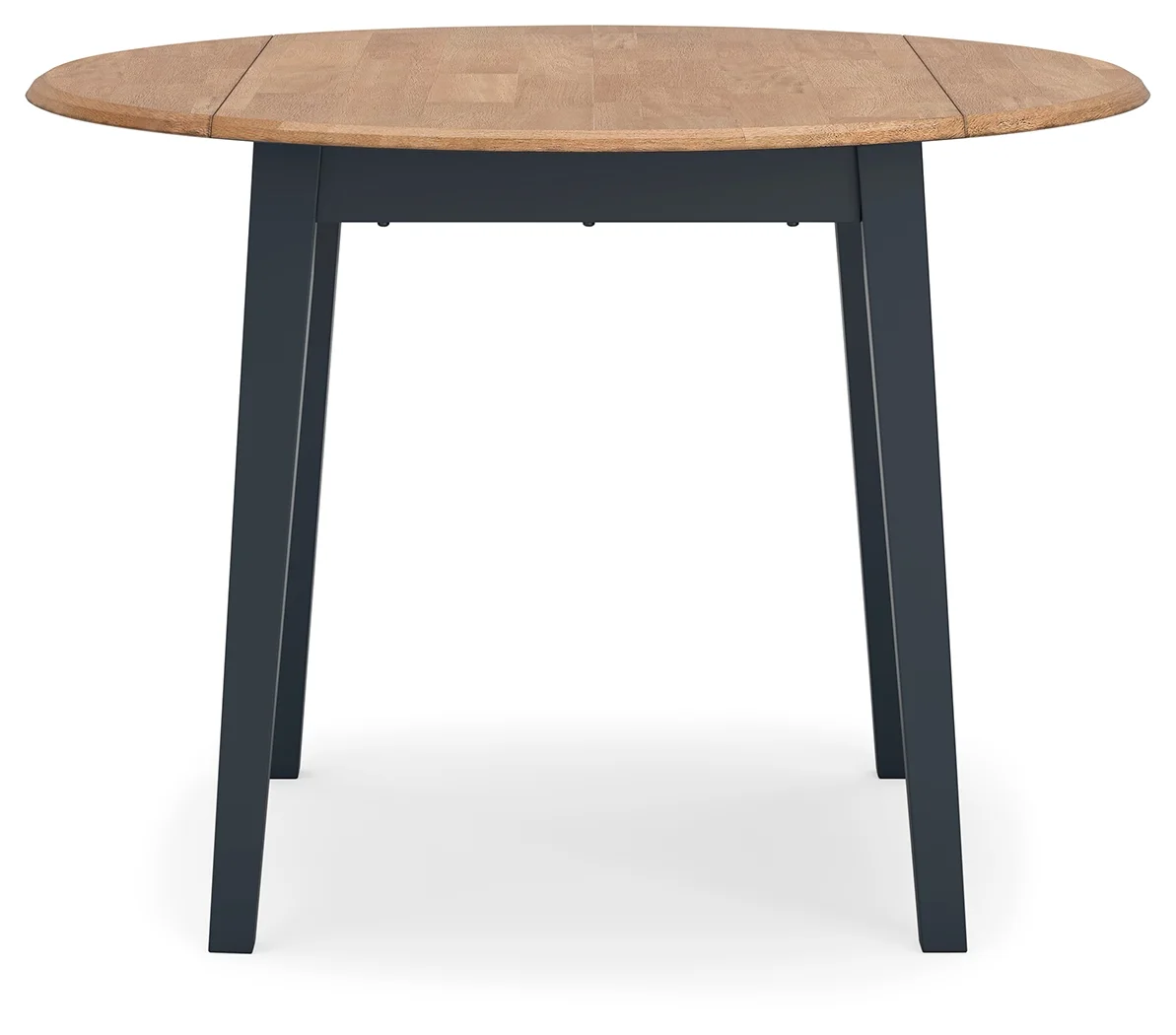 Gesthaven - Natural / Blue - Round Dining Room Drop Leaf Table - Image 3