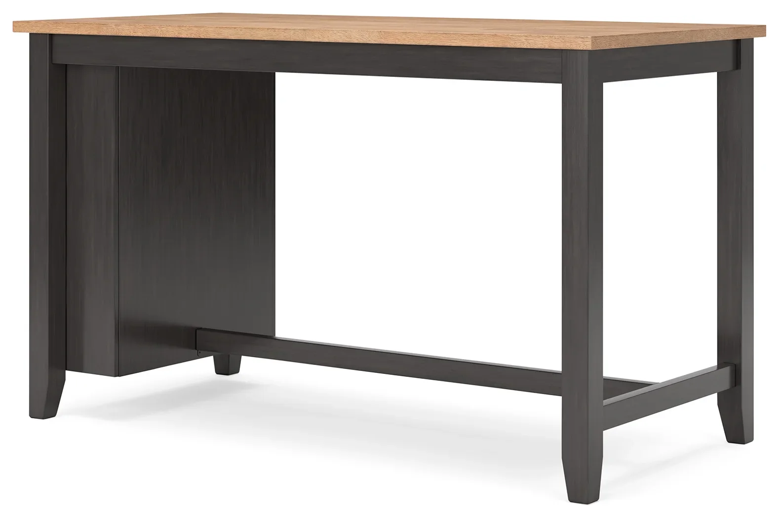 Gesthaven - Natural / Brown - 5 Pc. - Rectangular Dining Room Counter Table, 4 Barstools - Image 3