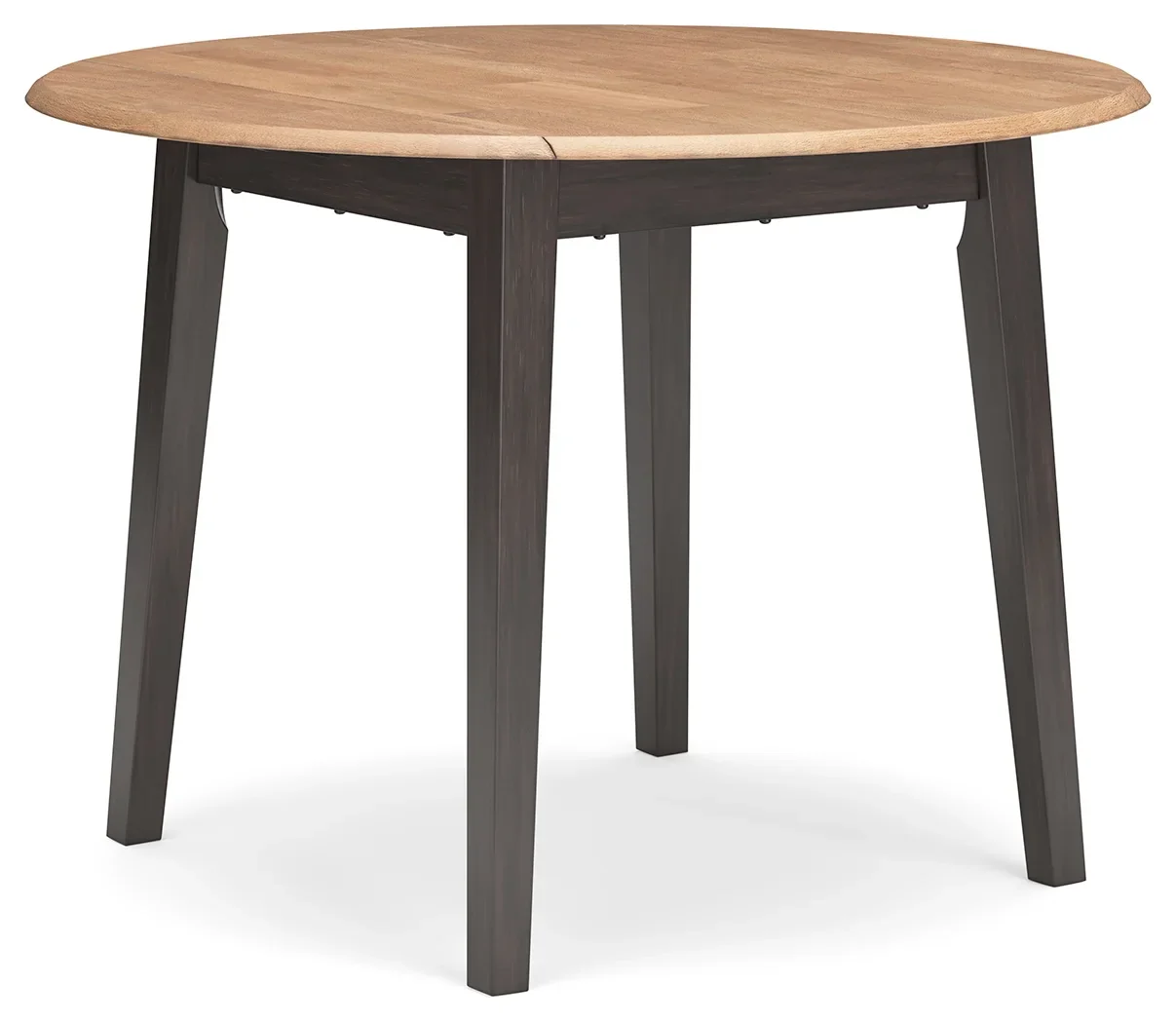 Gesthaven - Natural / Brown - 5 Pc. - Round Dining Room Drop Leaf Table, 4 Side Chairs - Image 2