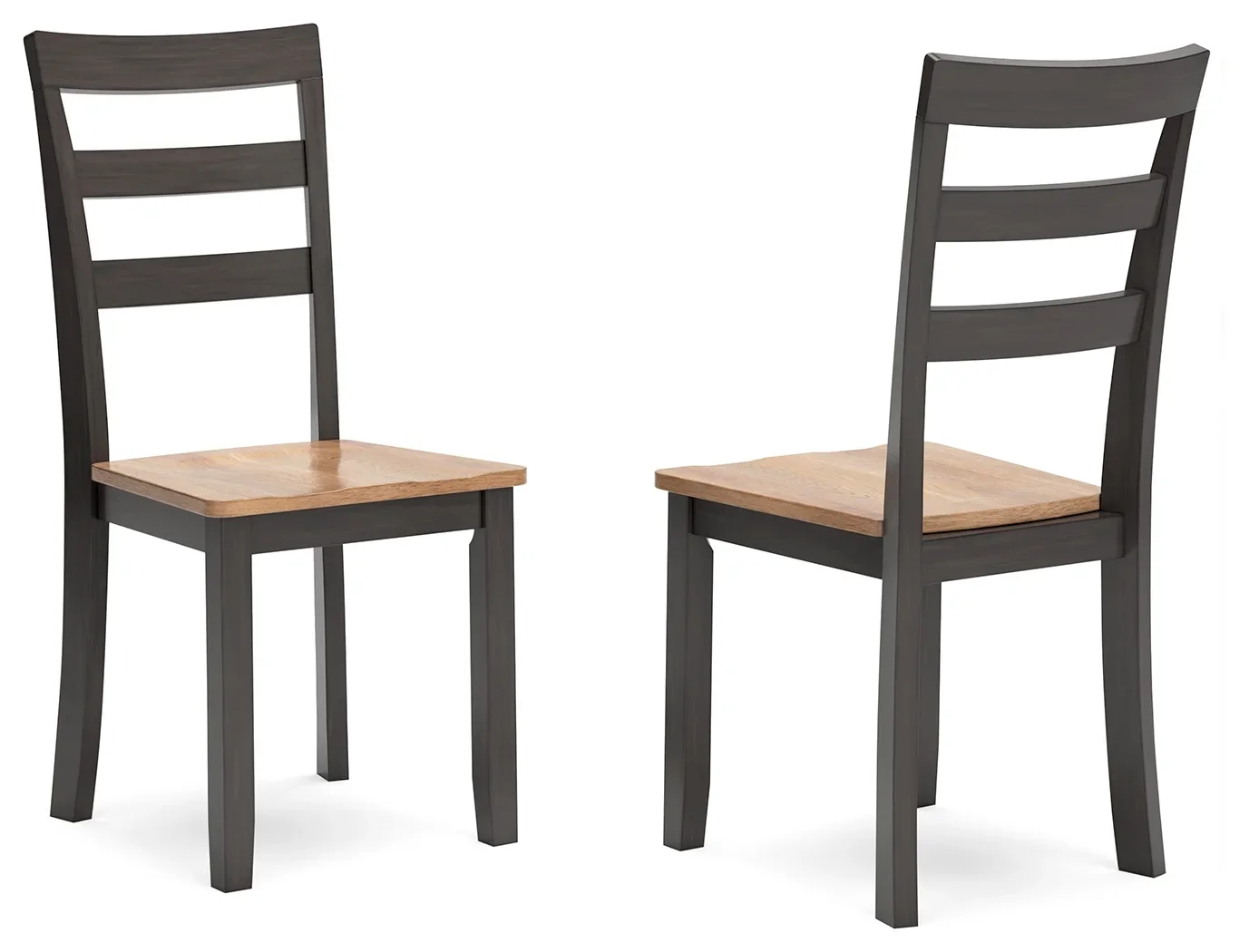 Gesthaven - Natural / Brown - 5 Pc. - Round Dining Room Drop Leaf Table, 4 Side Chairs - Image 5
