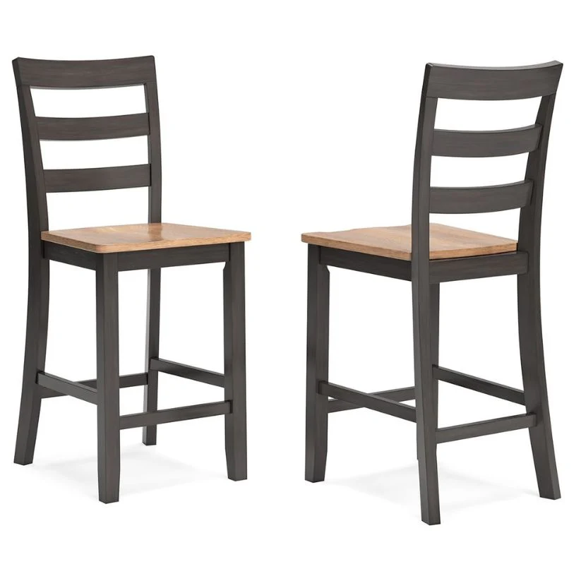Gesthaven - Natural / Brown - Barstool (Set of 2) - Image 2