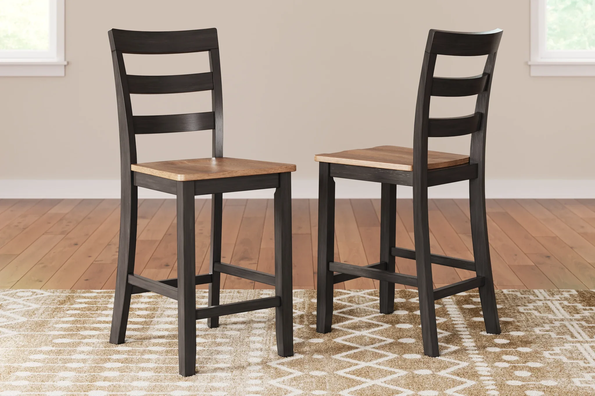 Gesthaven - Natural / Brown - Barstool (Set of 2) - Image 3